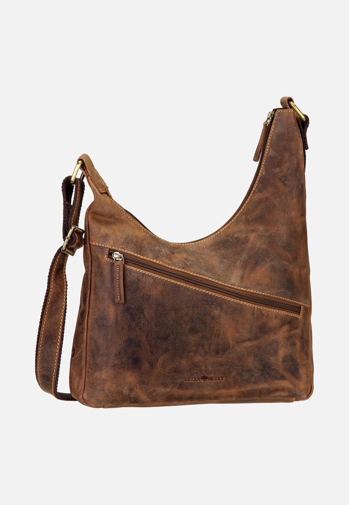 Greenburry Vintage Original Body Sattelbraun Schultertasche