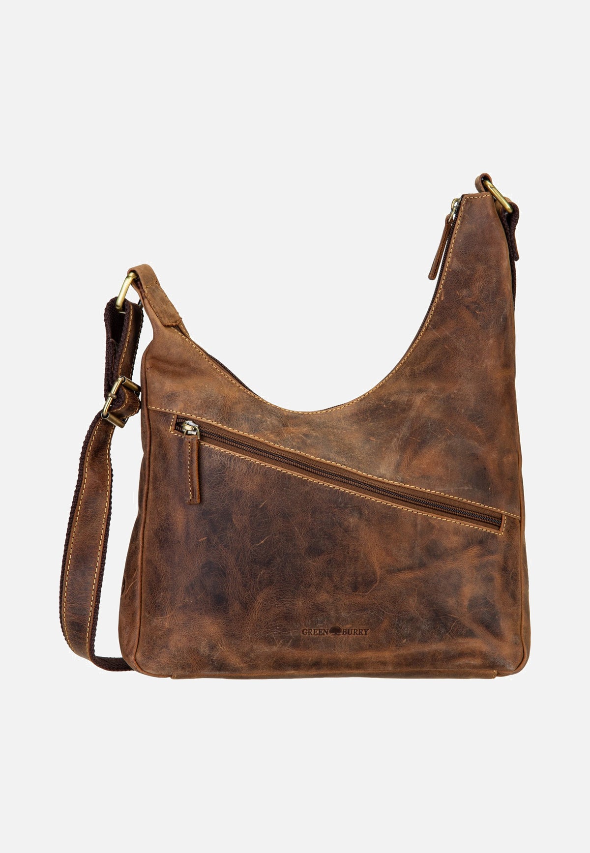 Greenburry Vintage Original Body Sattelbraun Schultertasche