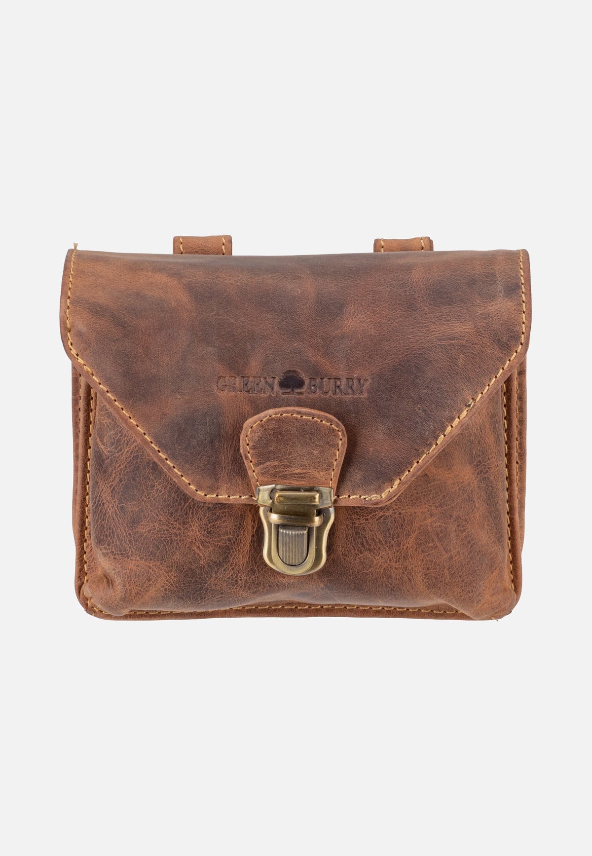 Greenburry Vintage Outdoor III Leder Sattelbraun Gürteltasche