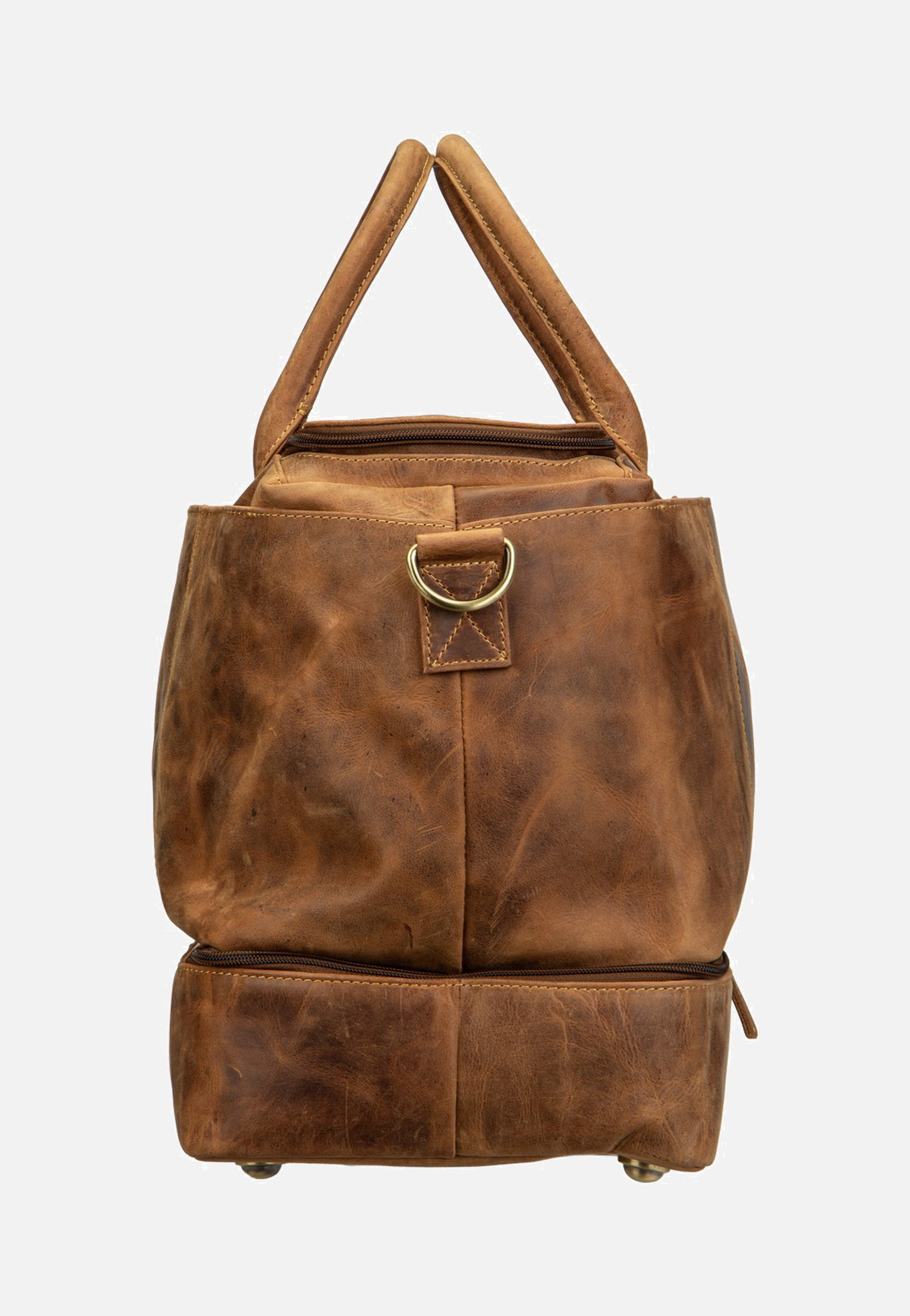 Greenburry Vintage Traveller Leder Sattelbraun Weekender