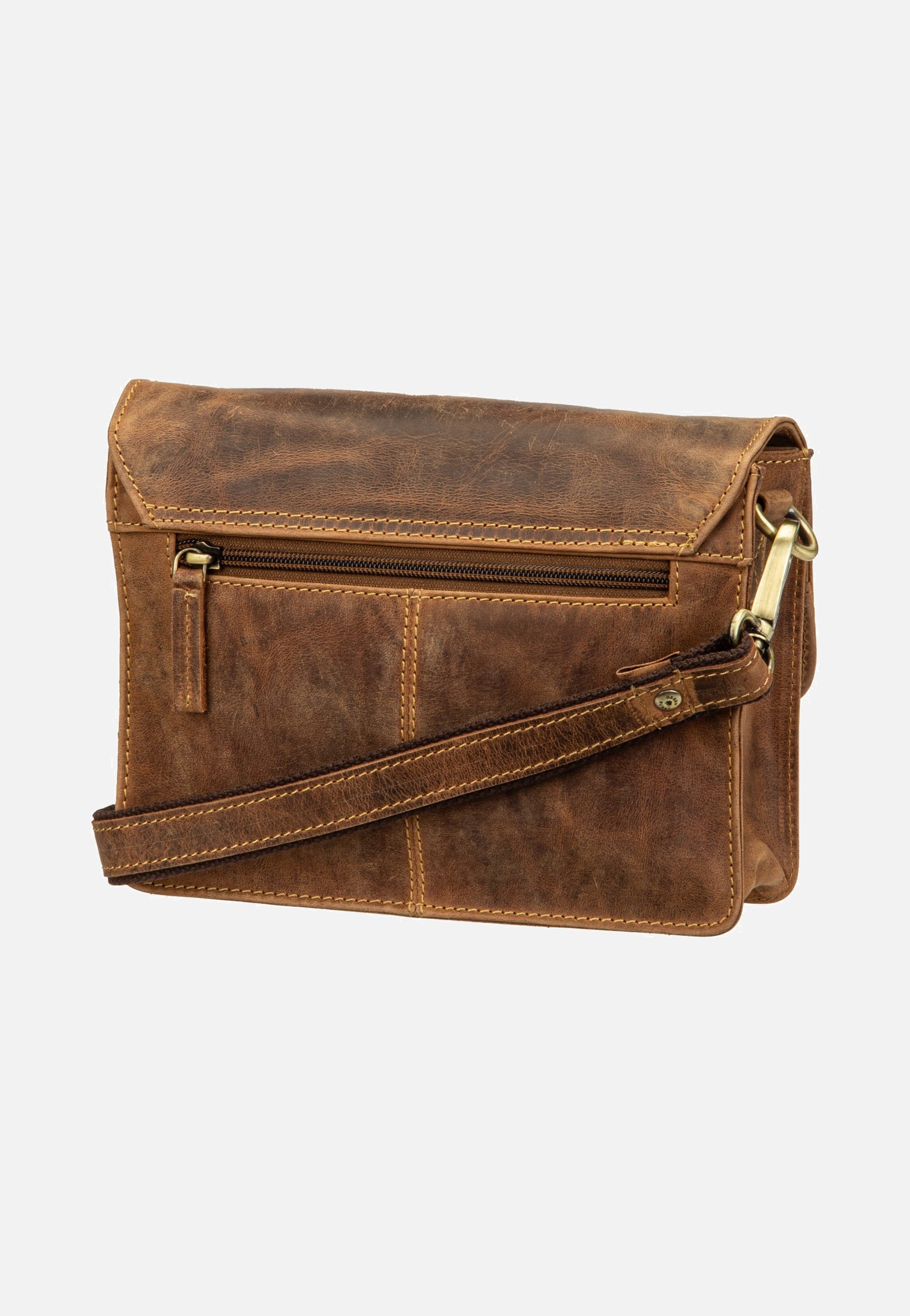 Greenburry Vintage Umhängetasche 1440 Sattelbraun Umhängetasche