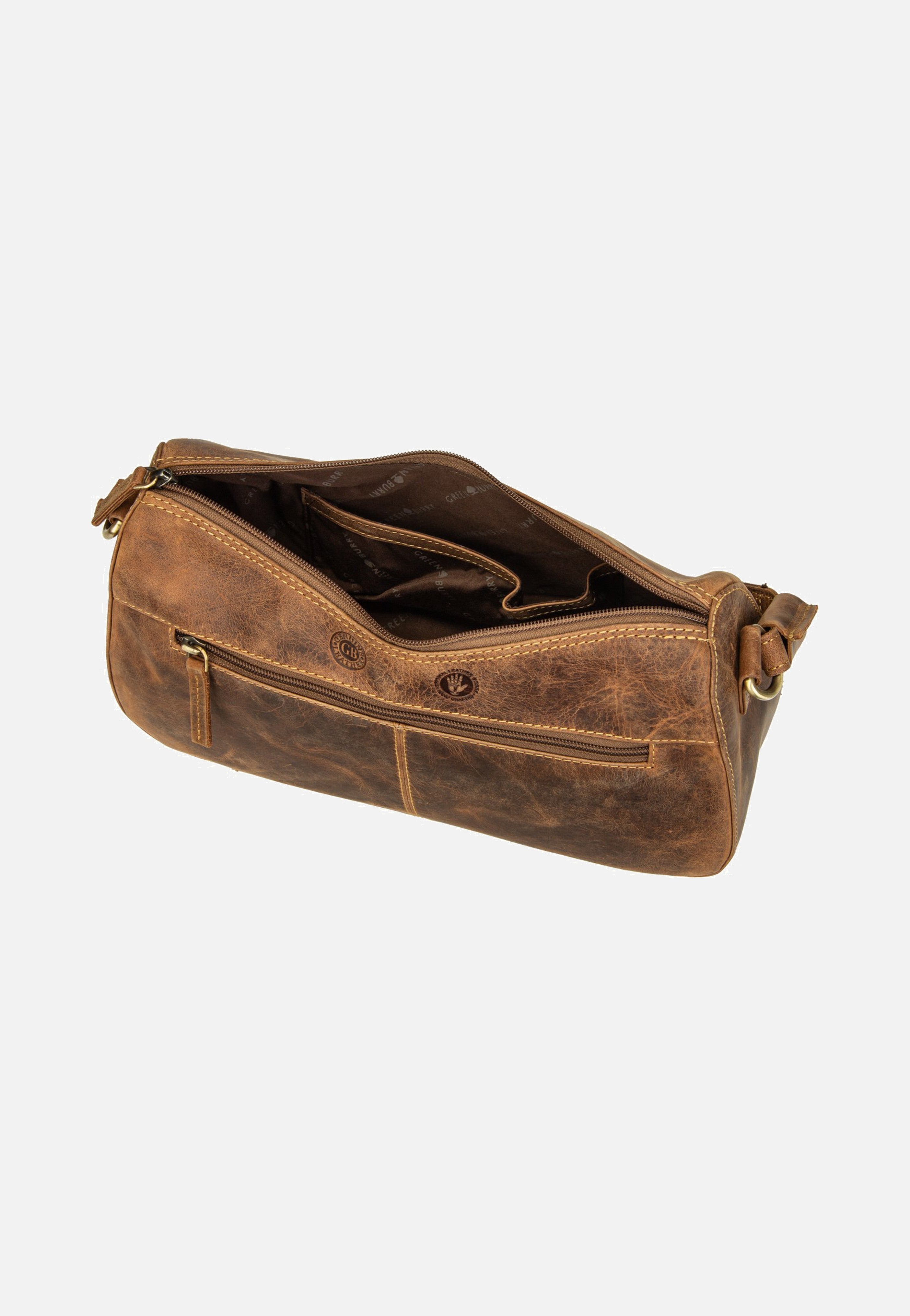 Greenburry Vintage Umhängetasche 1442 Sattelbraun Schultertasche