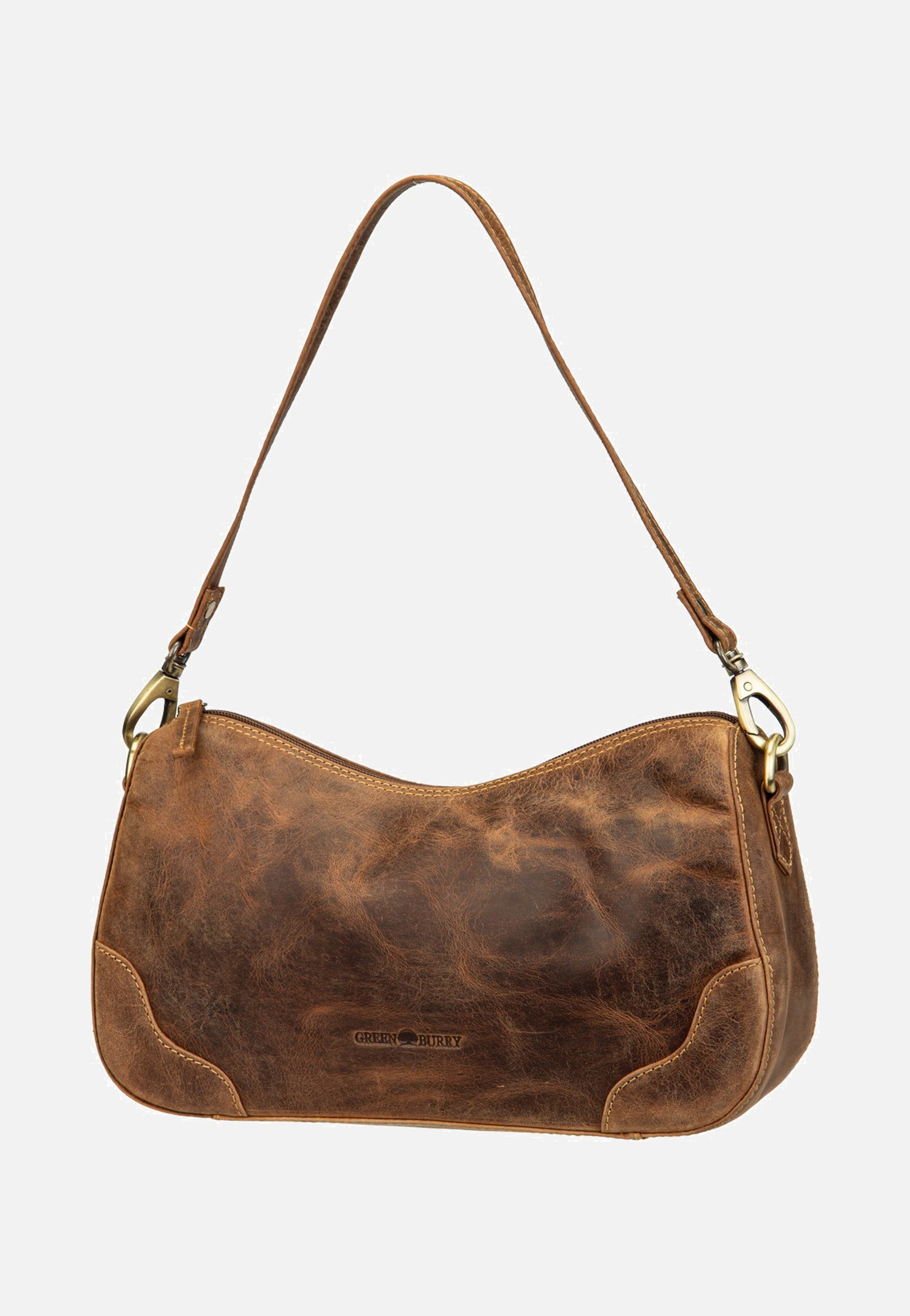 Greenburry Vintage Umhängetasche 1442 Sattelbraun Schultertasche