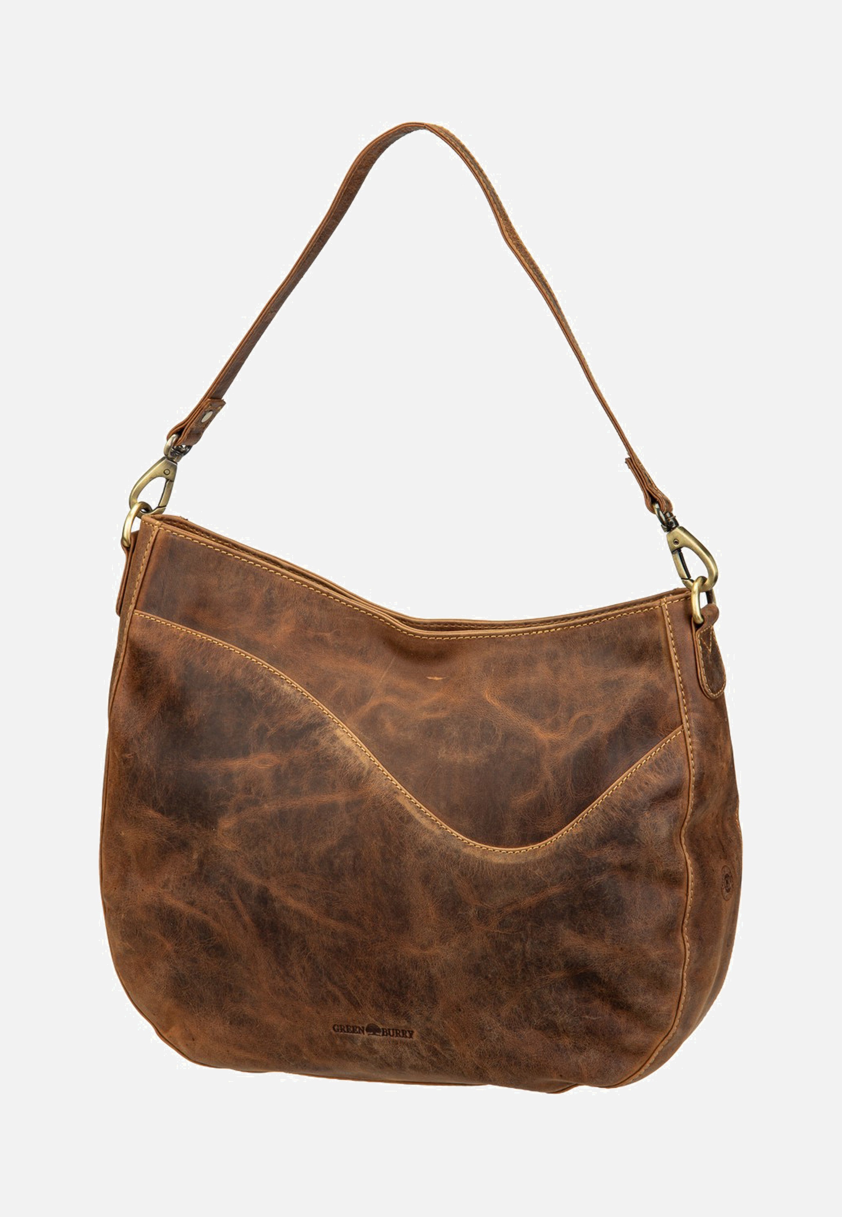 Greenburry Vintage Wave Hobo Sattelbraun Hobo Bag
