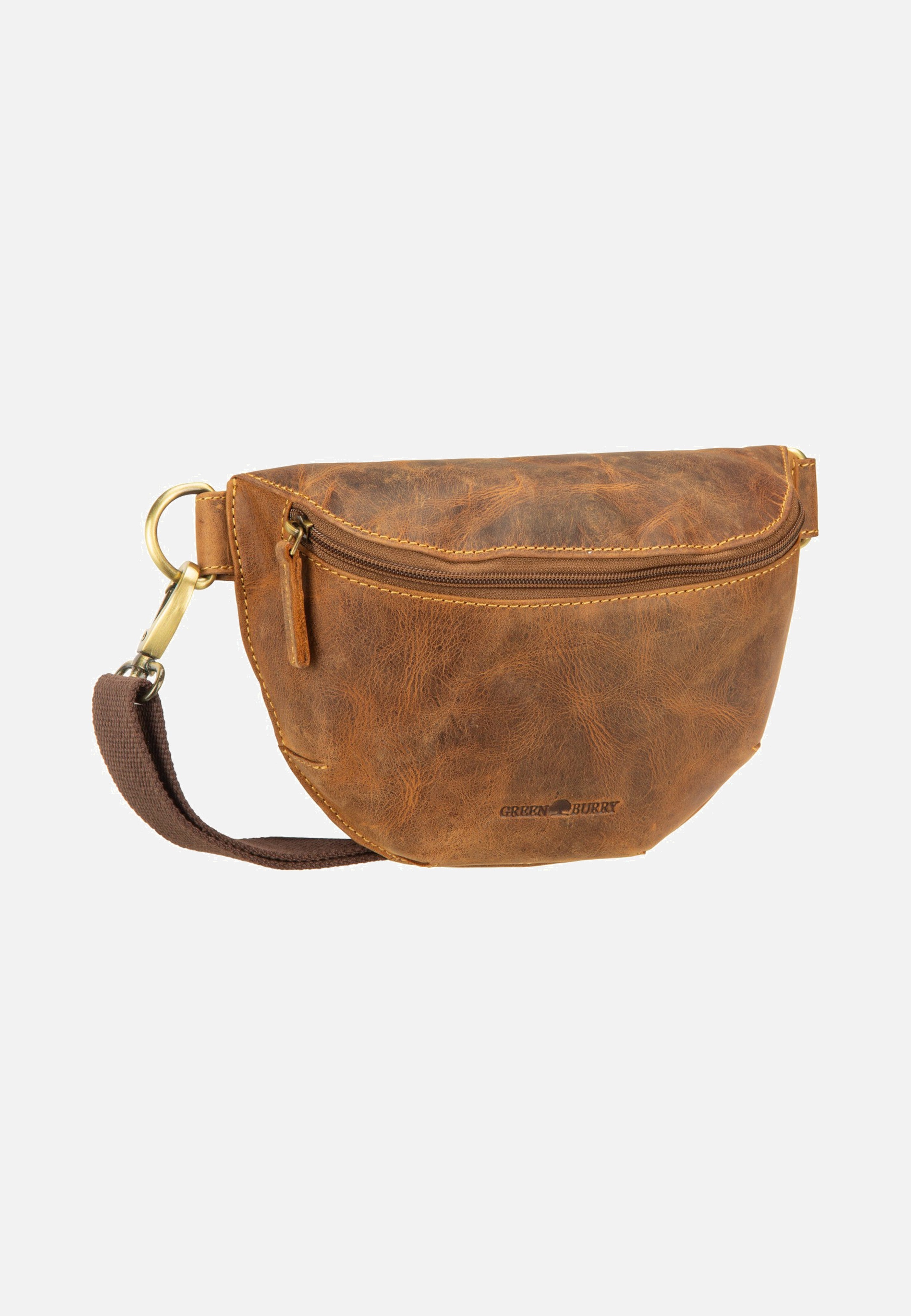 Greenburry - Vintage Bauchtasche Leder Sattelbraun - Hip Bag | Neutral-Image