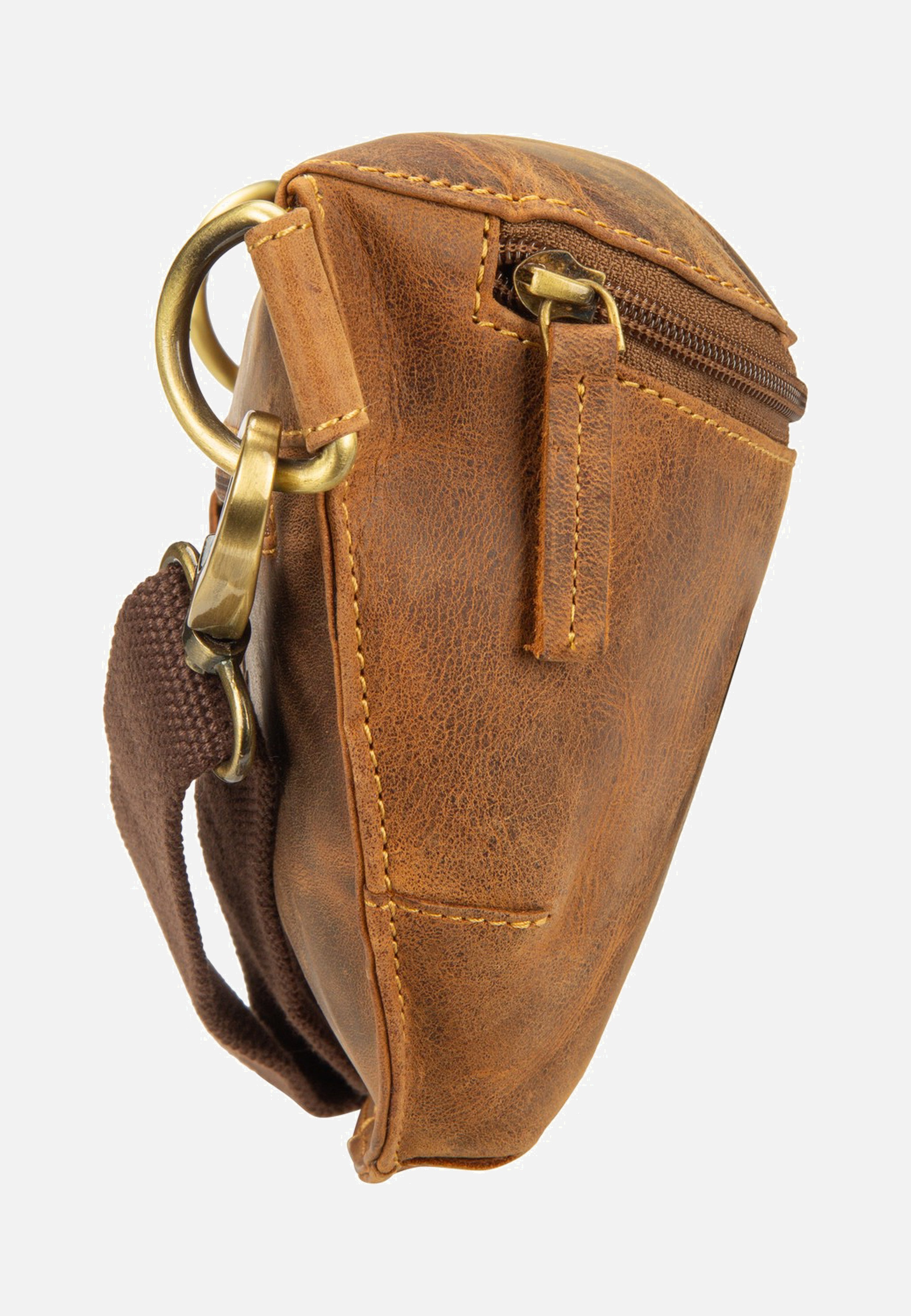 Greenburry - Vintage Bauchtasche Leder Sattelbraun - Hip Bag | Neutral-Image
