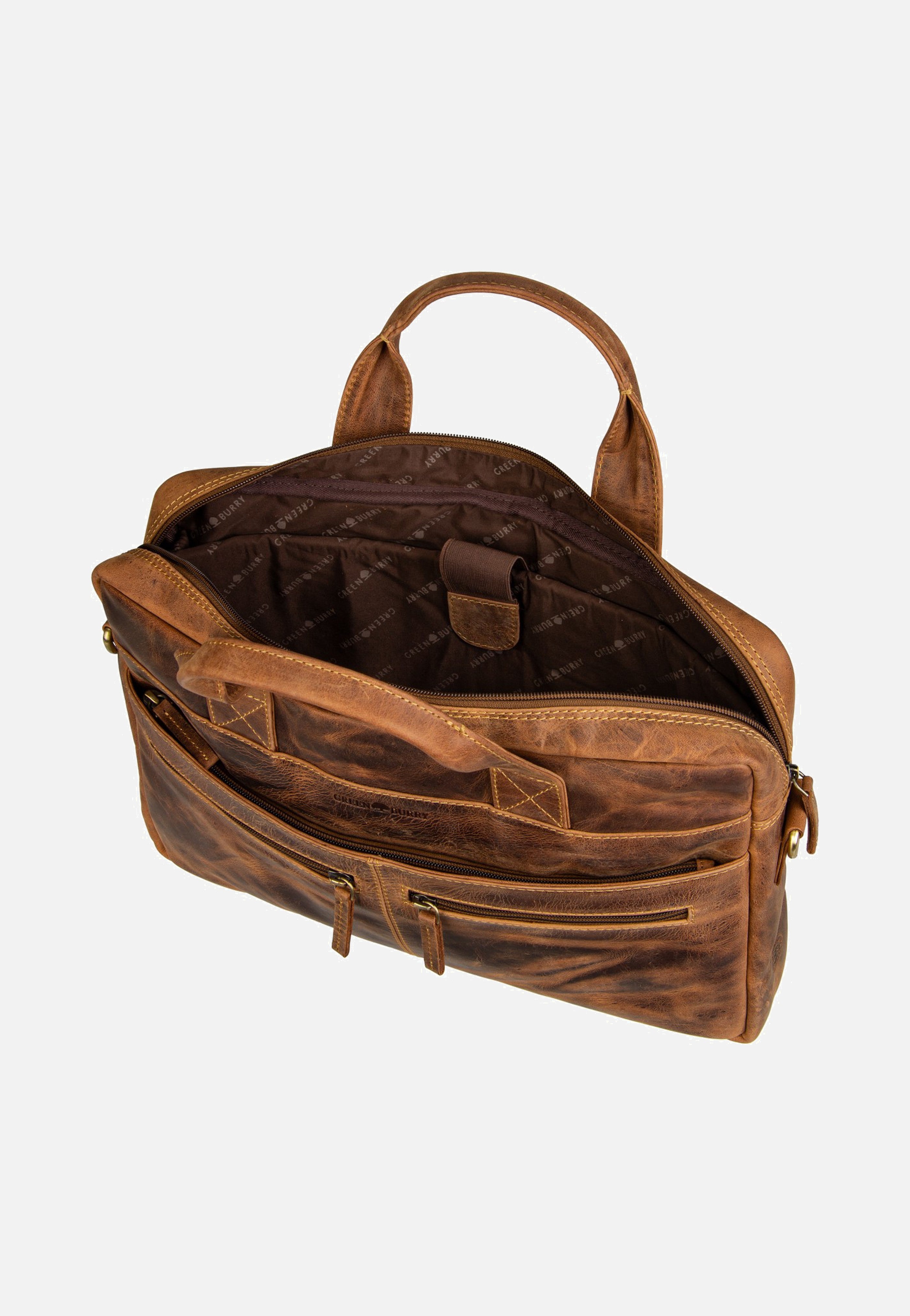 Greenburry - Vintage Businessmappe Small Sattelbraun - Briefcase | Men-Image