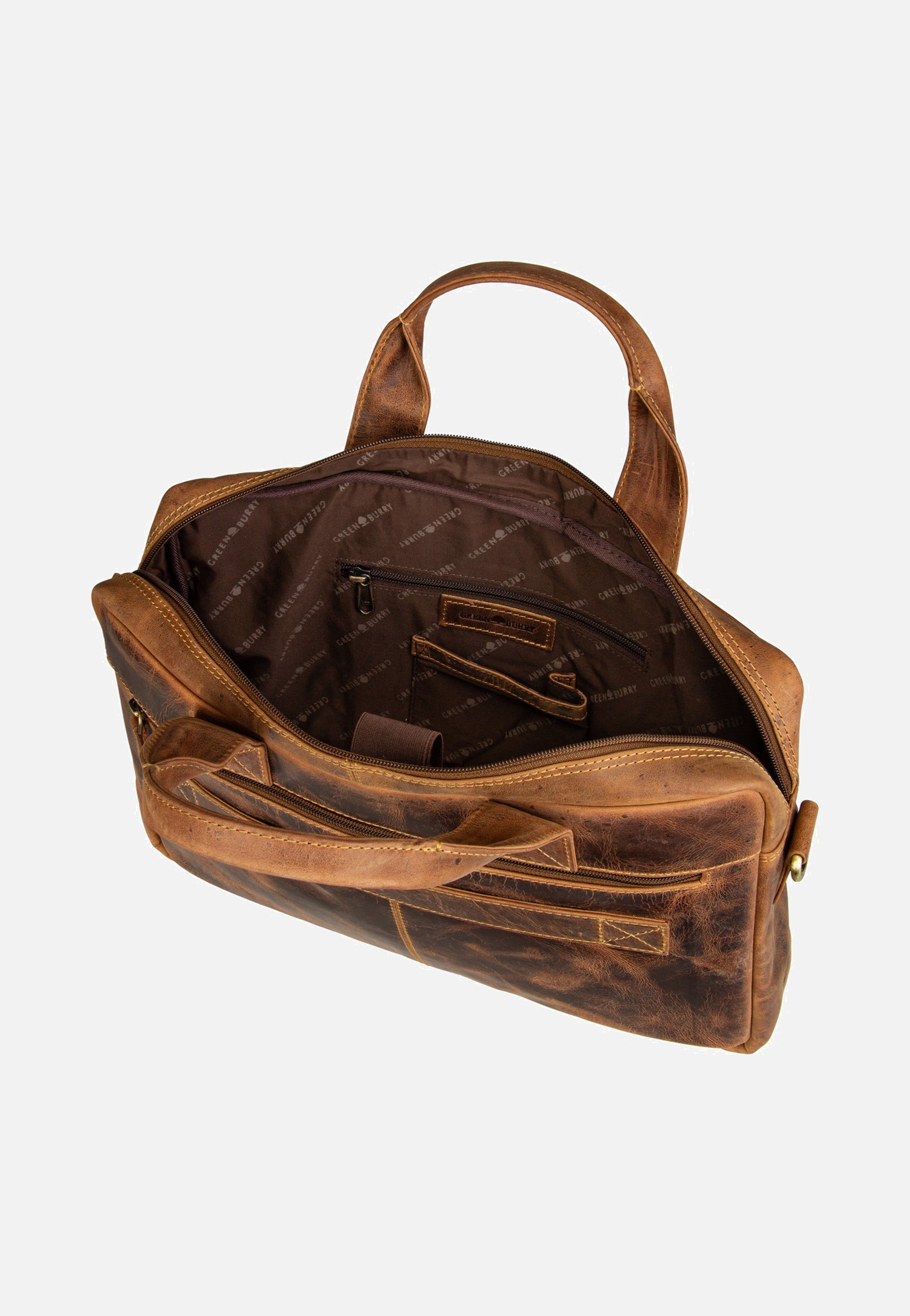Greenburry - Vintage Businessmappe Small Sattelbraun - Briefcase | Men-Image