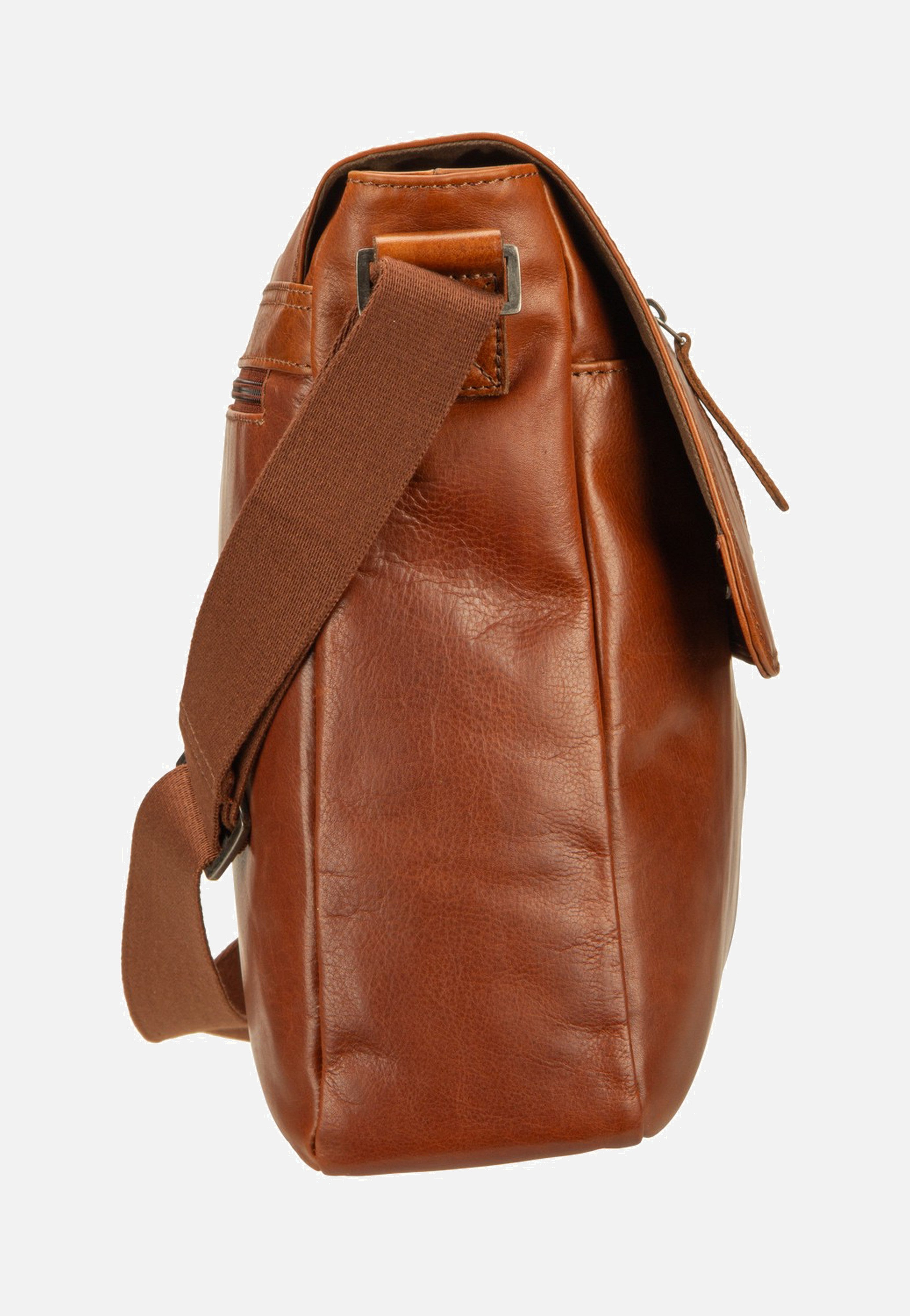 Greenburry - Waxy Vintage A4 Messenger Tobacco Nut - Shoulder Bag | Neutral-Image