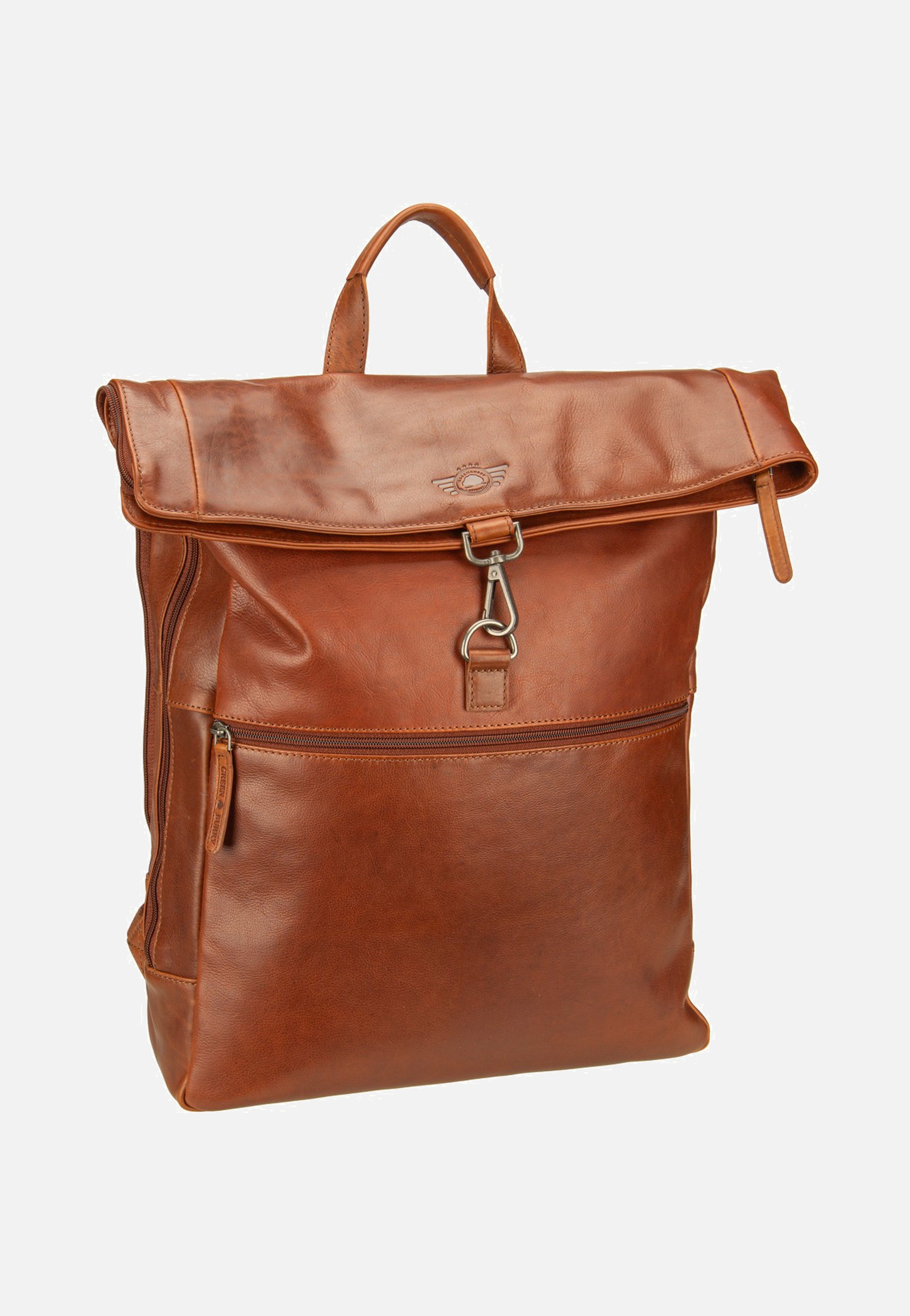 Greenburry Waxy Vintage Laptoprucksack Tobacco Nut Rucksack