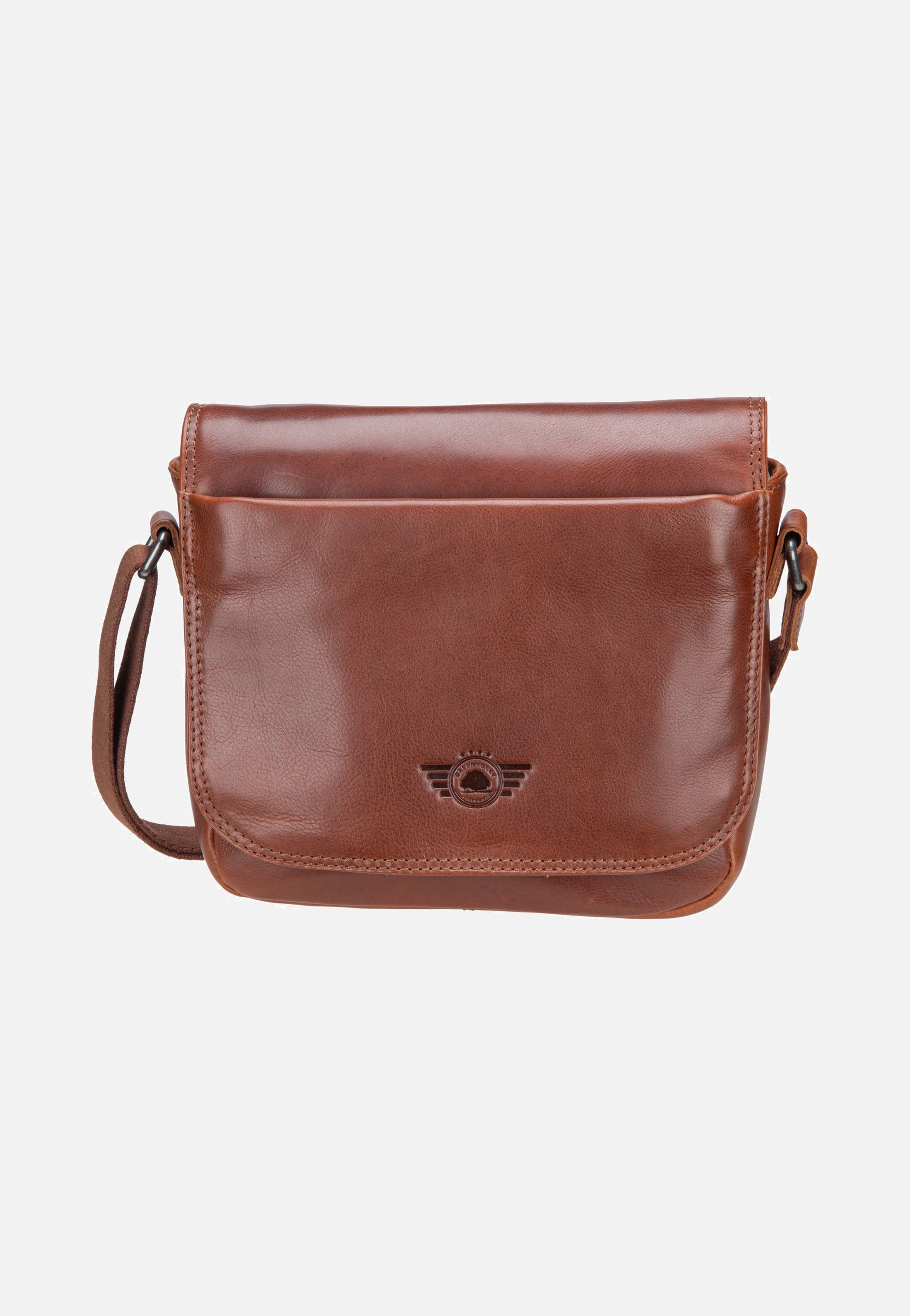 Greenburry Waxy Vintage Crossbody Bag Tobacco Nut Umhängetasche