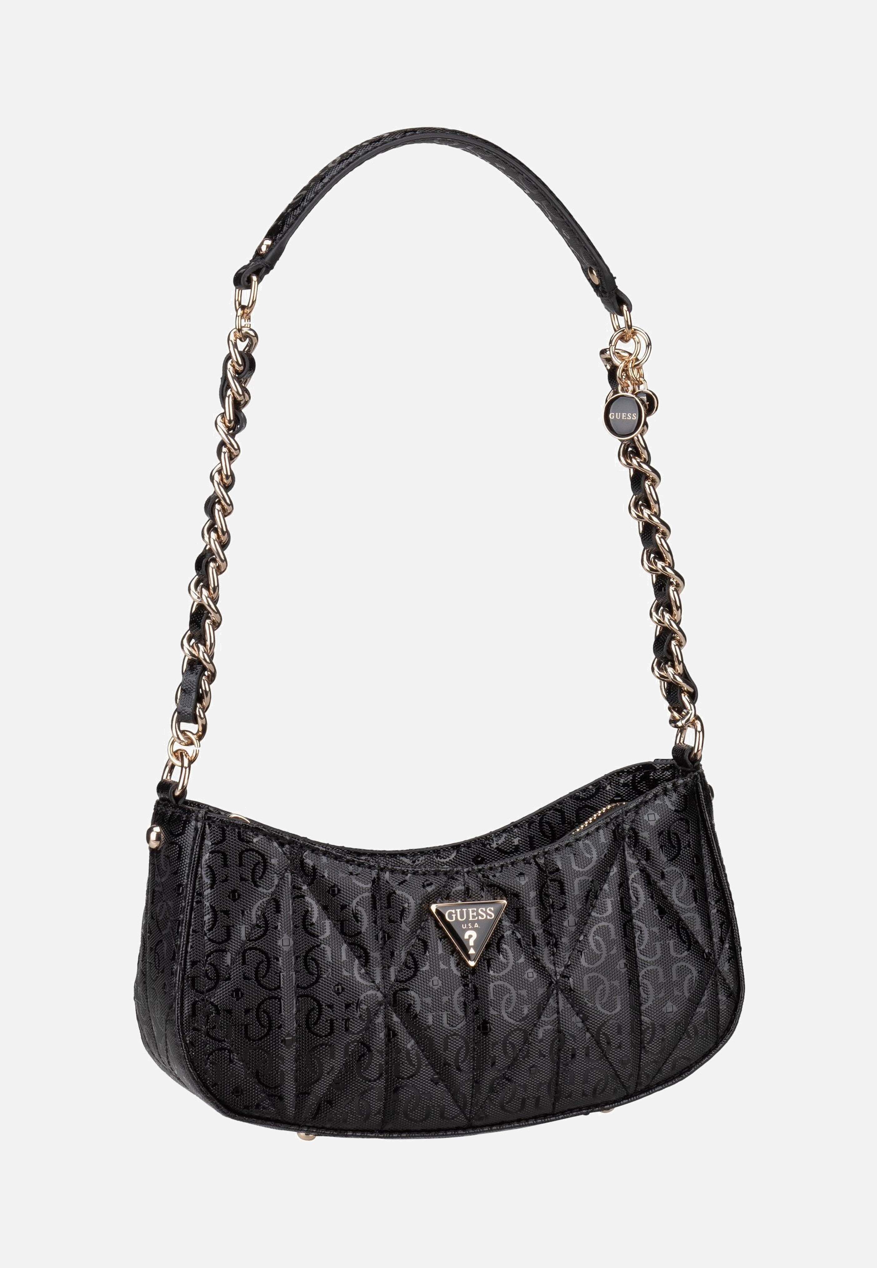 Guess Aldina Top Zip SHB 63170 Black Evening Bag