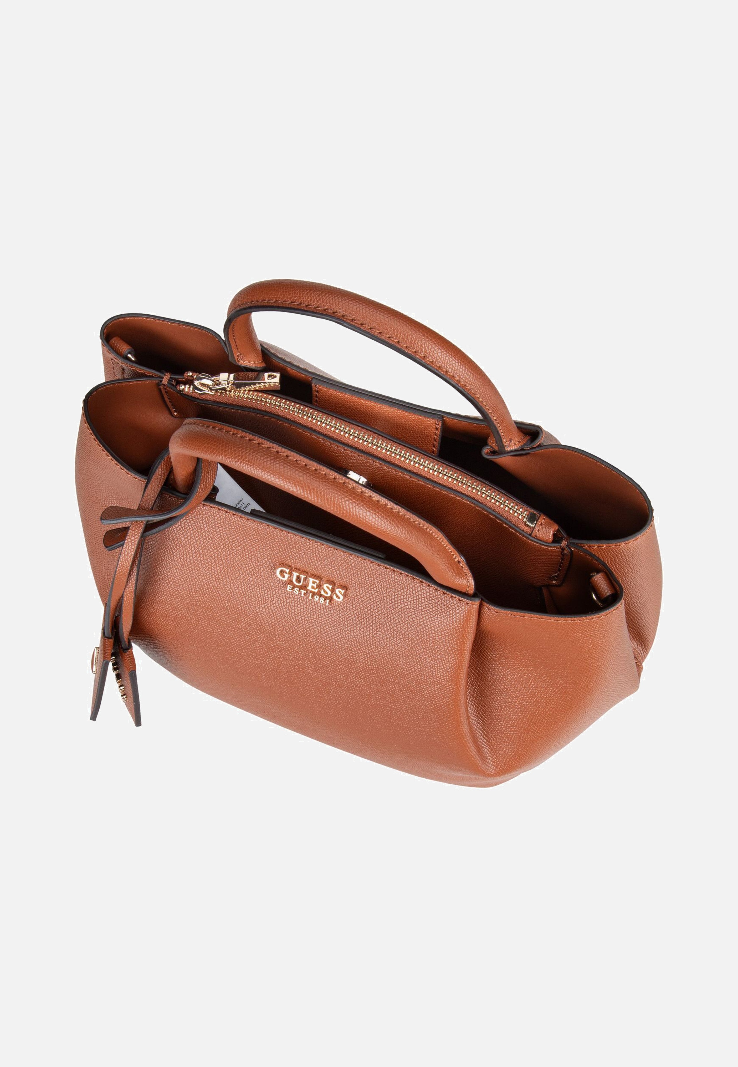 Guess - Amorette Girlfriend SAT 98060 Cognac - Handle Bag | Women-Image