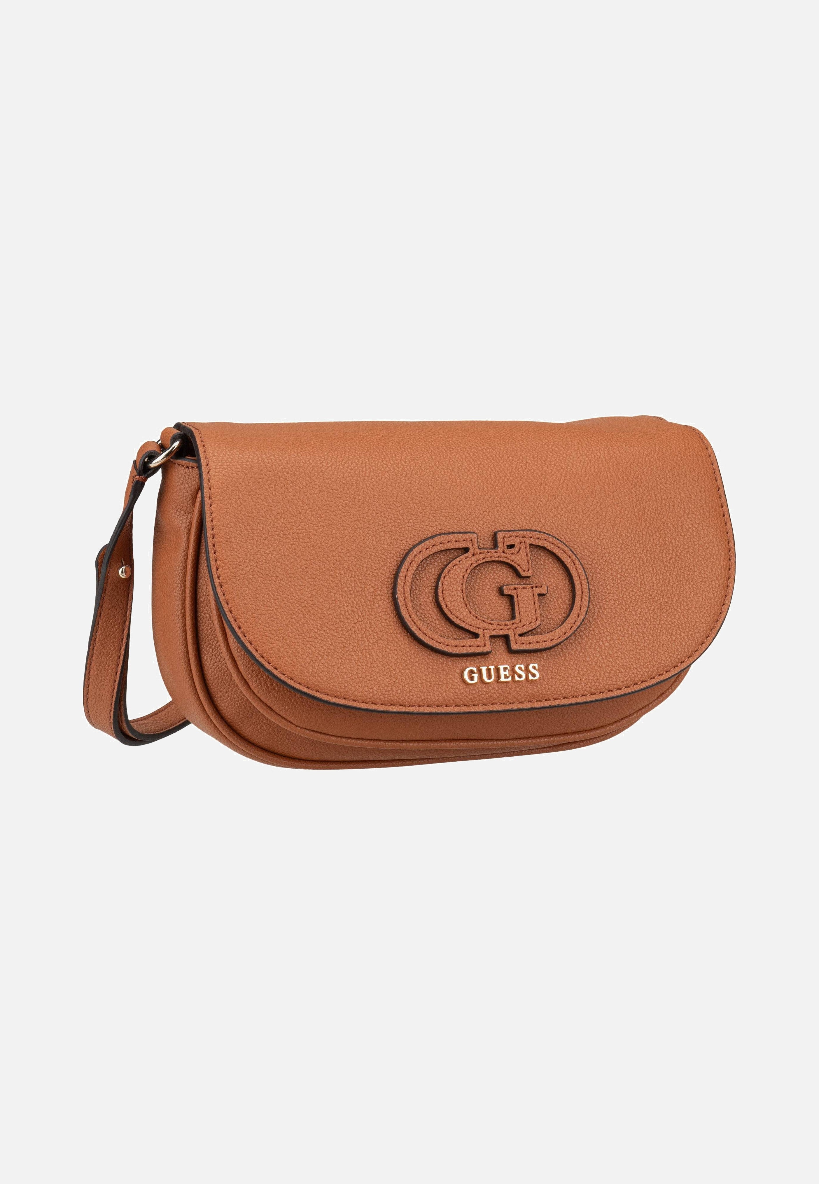 Guess - Calebra Conv XBody Flap 36210 Cognac - Saddle Bag | Women-Image