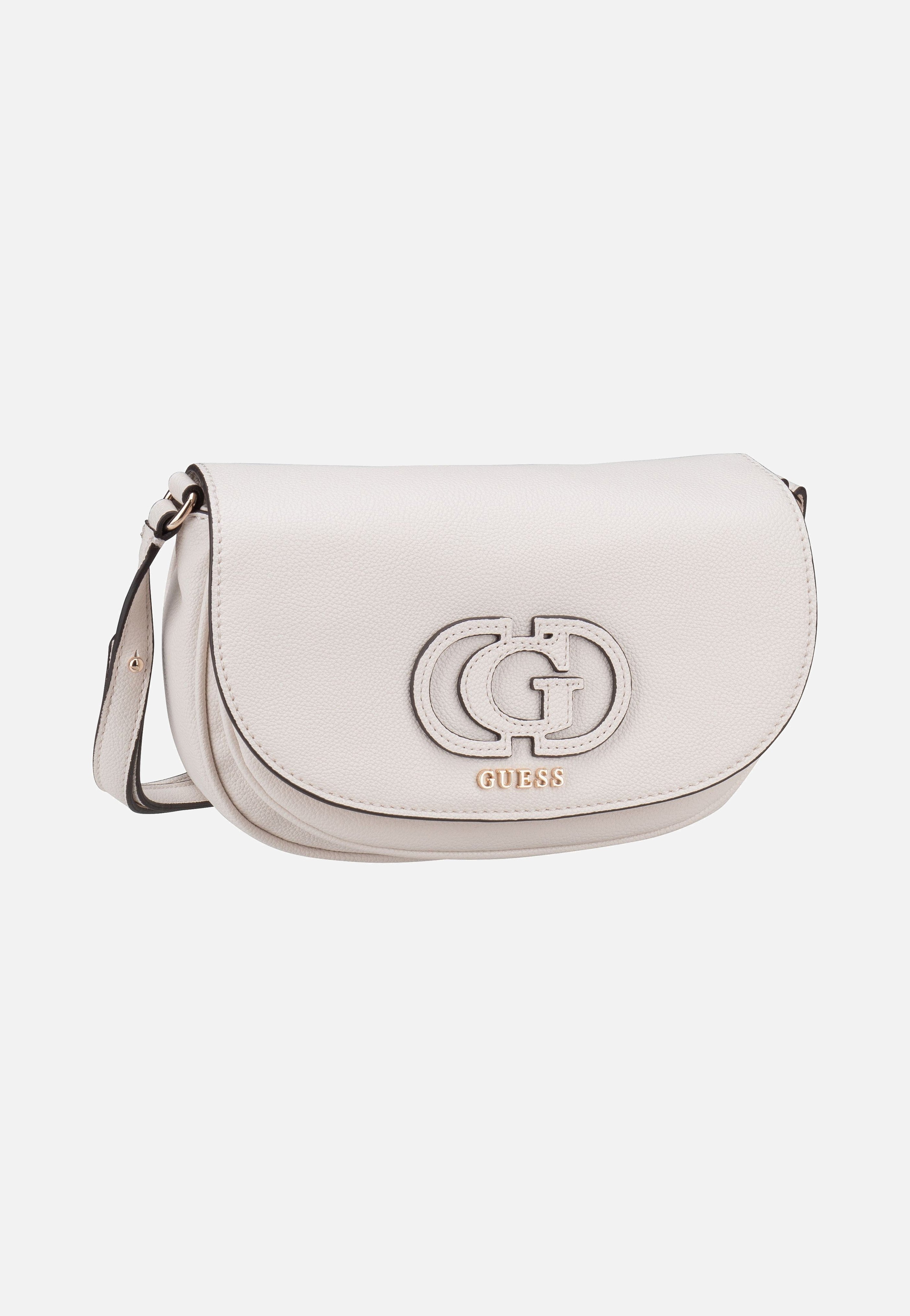 Guess - Calebra Conv XBody Flap 36210 Off White - Saddle Bag | Women-Image