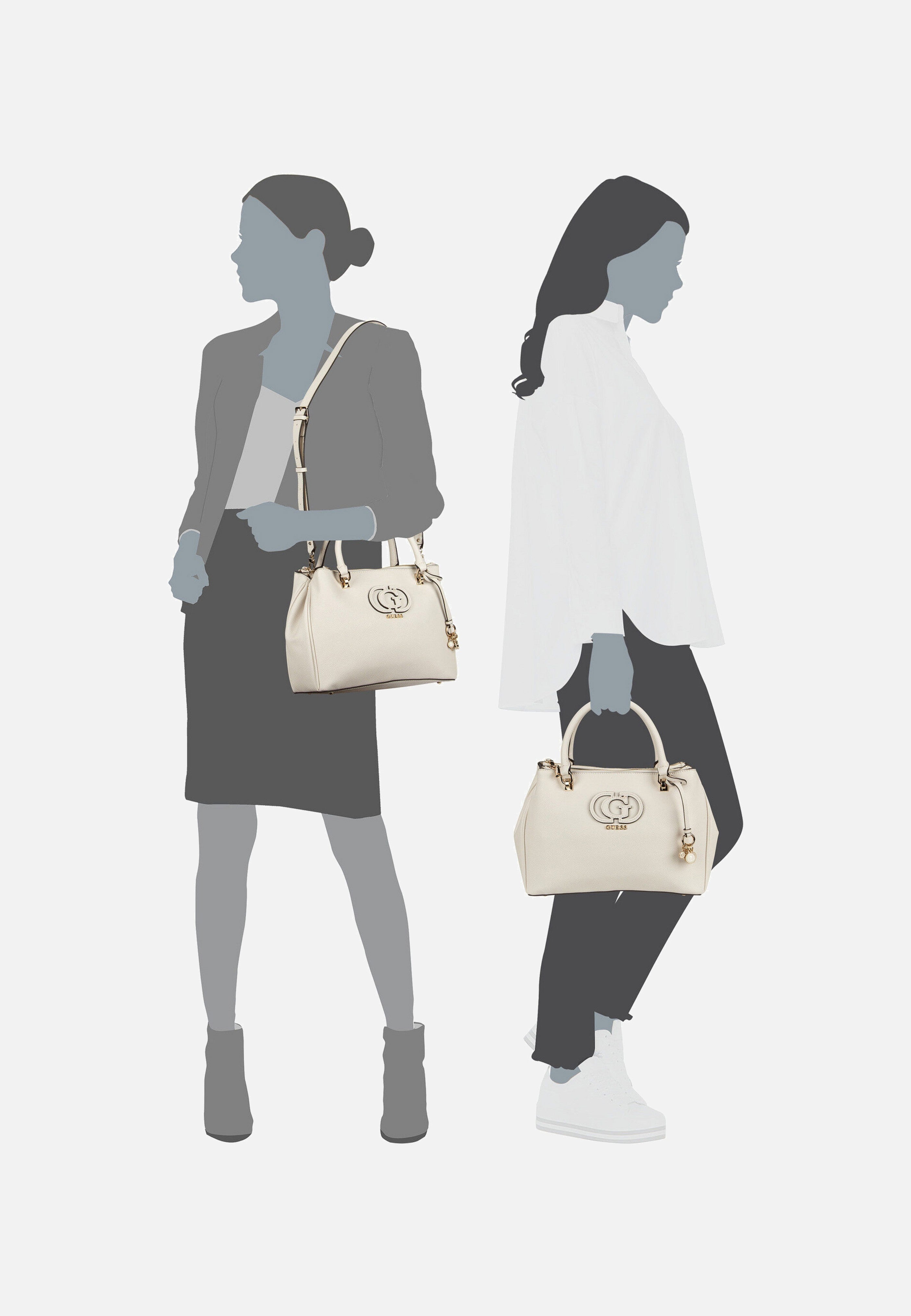 Guess - Calebra Status SAT 36060 Off White - Satchel | Women-Image