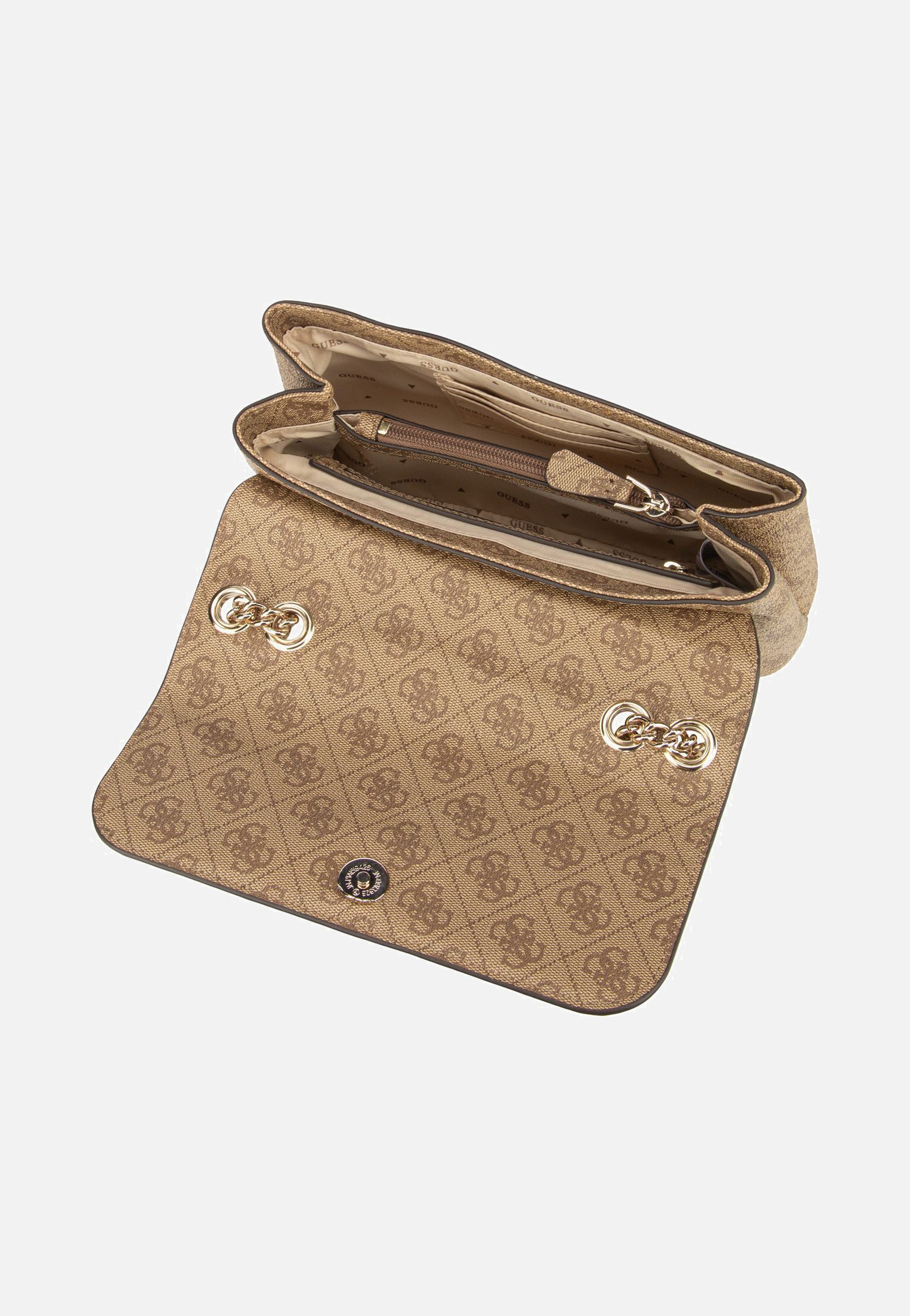 Guess - Eco Erica Conv Flap Logo 51020 Latte - Shoulder Bag | Women-Image