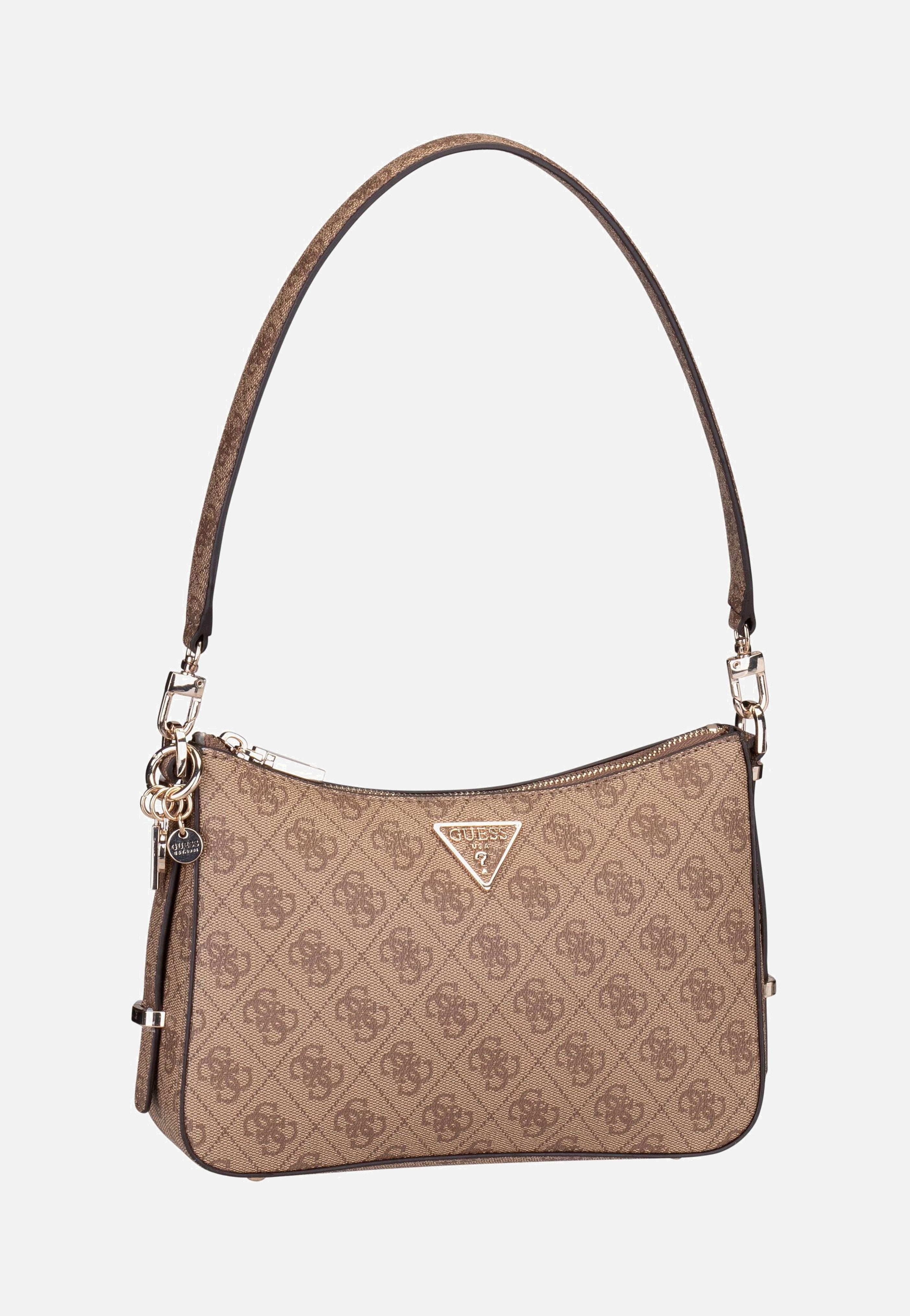 Guess - Eco Erica Top Zip 51018 Latte - Shoulder Bag | Women-Image