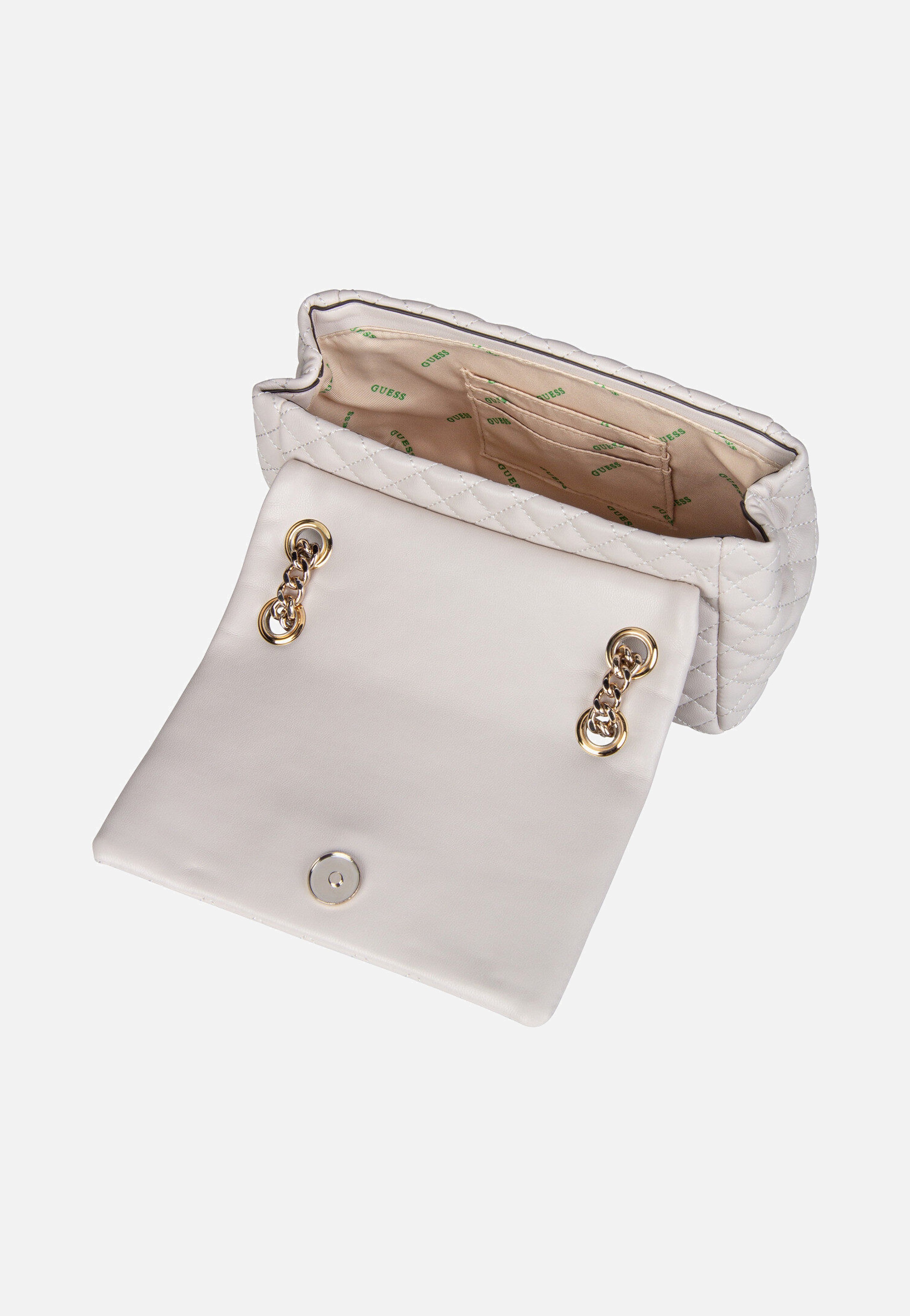 Guess - Eco Rianee Conv Flap 54121 Stone - Crossbody Bag | Women-Image