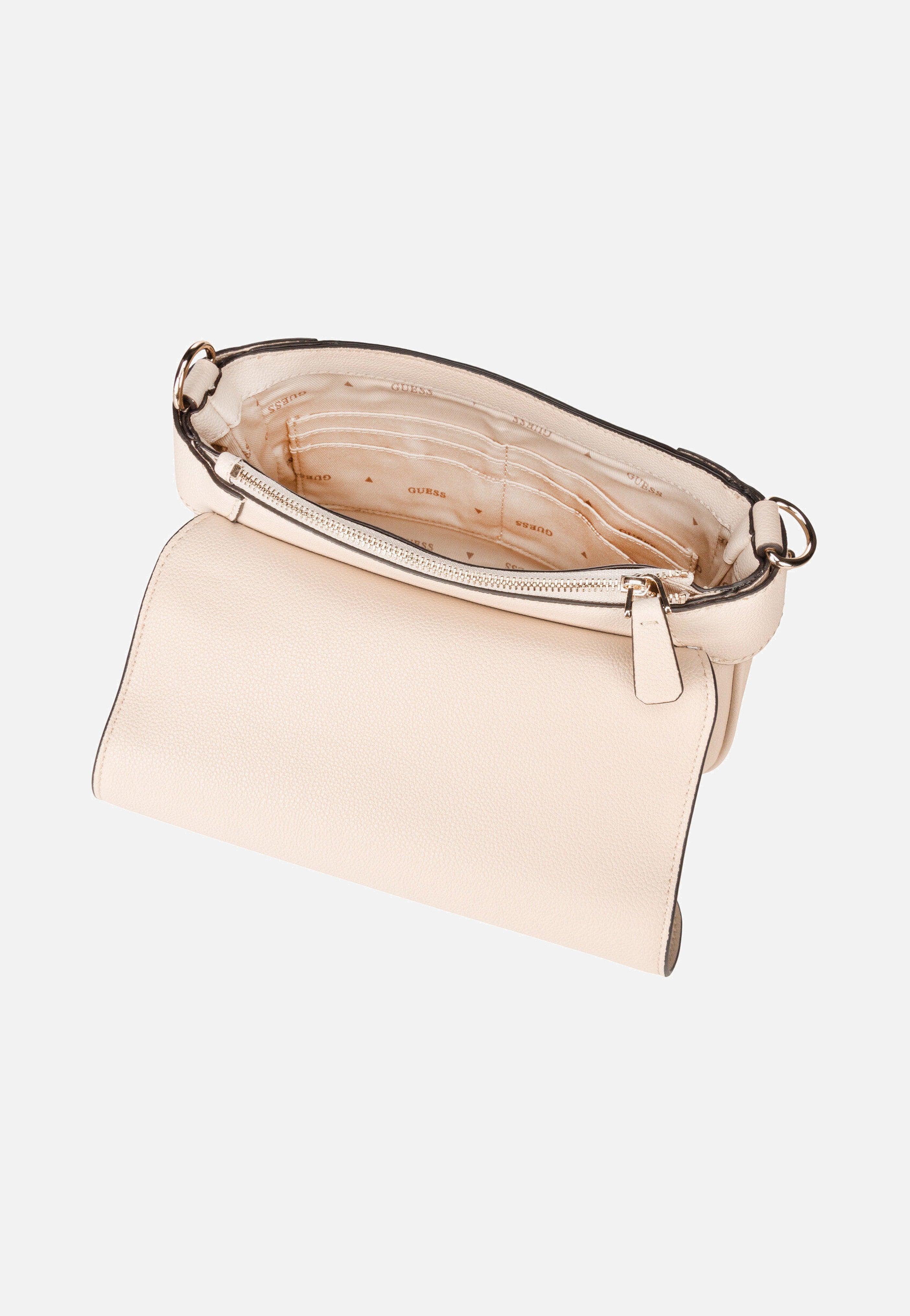 Guess Fedora Flap 19190 Bone Saddle Bag