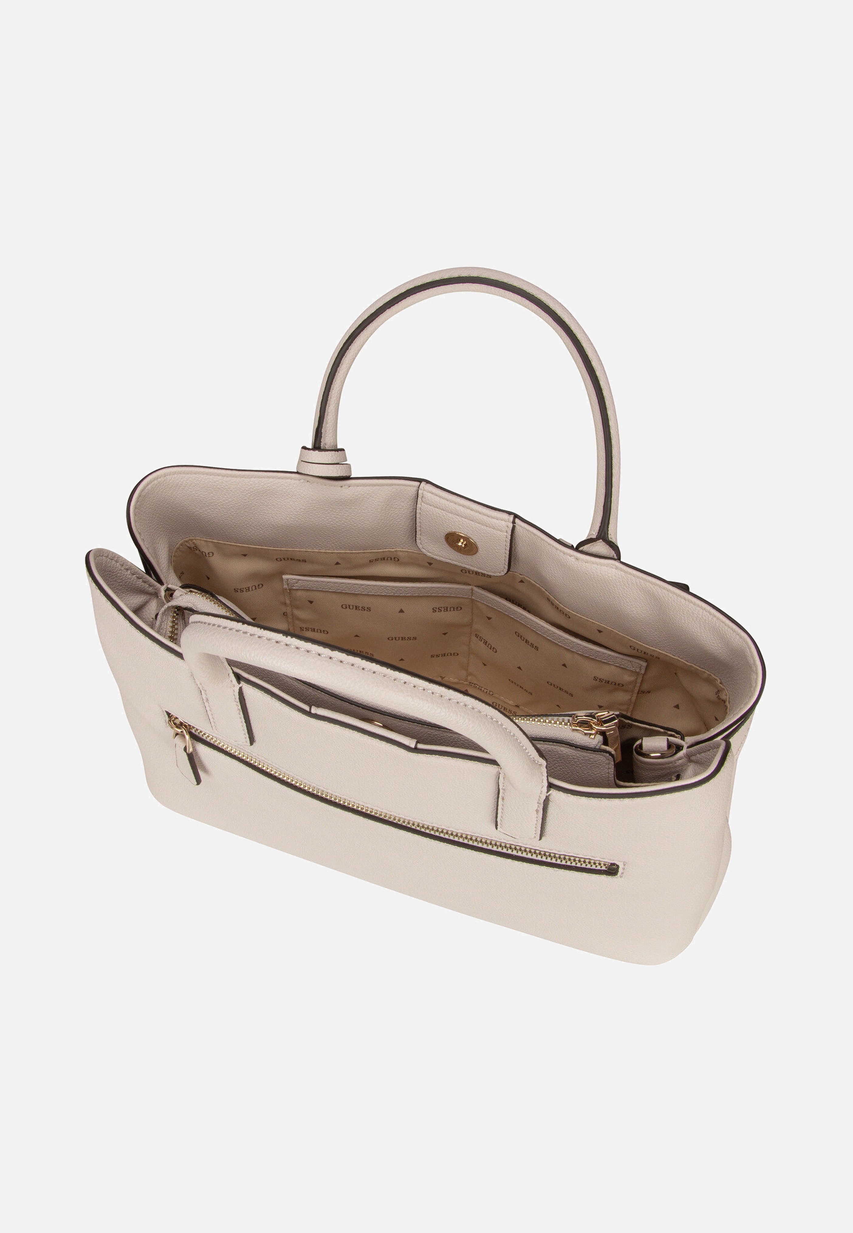Guess - Gregoria LRG Gfriend Satchel 46070 Stone - Satchel | Women-Image