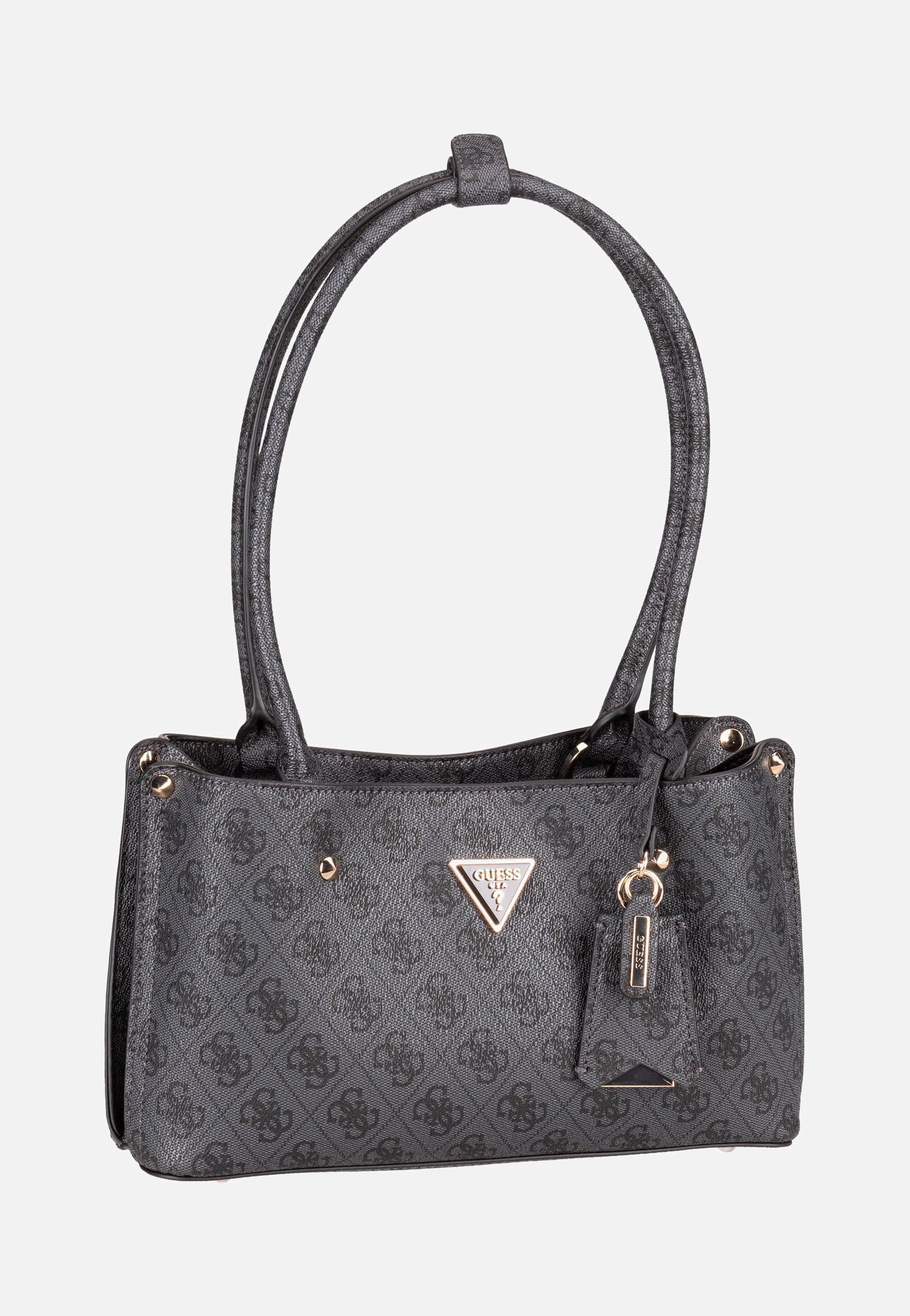 Guess - Meridian 2 Shoulder SAT 74090 Coal Logo - Shoulder Bag | Women-Image