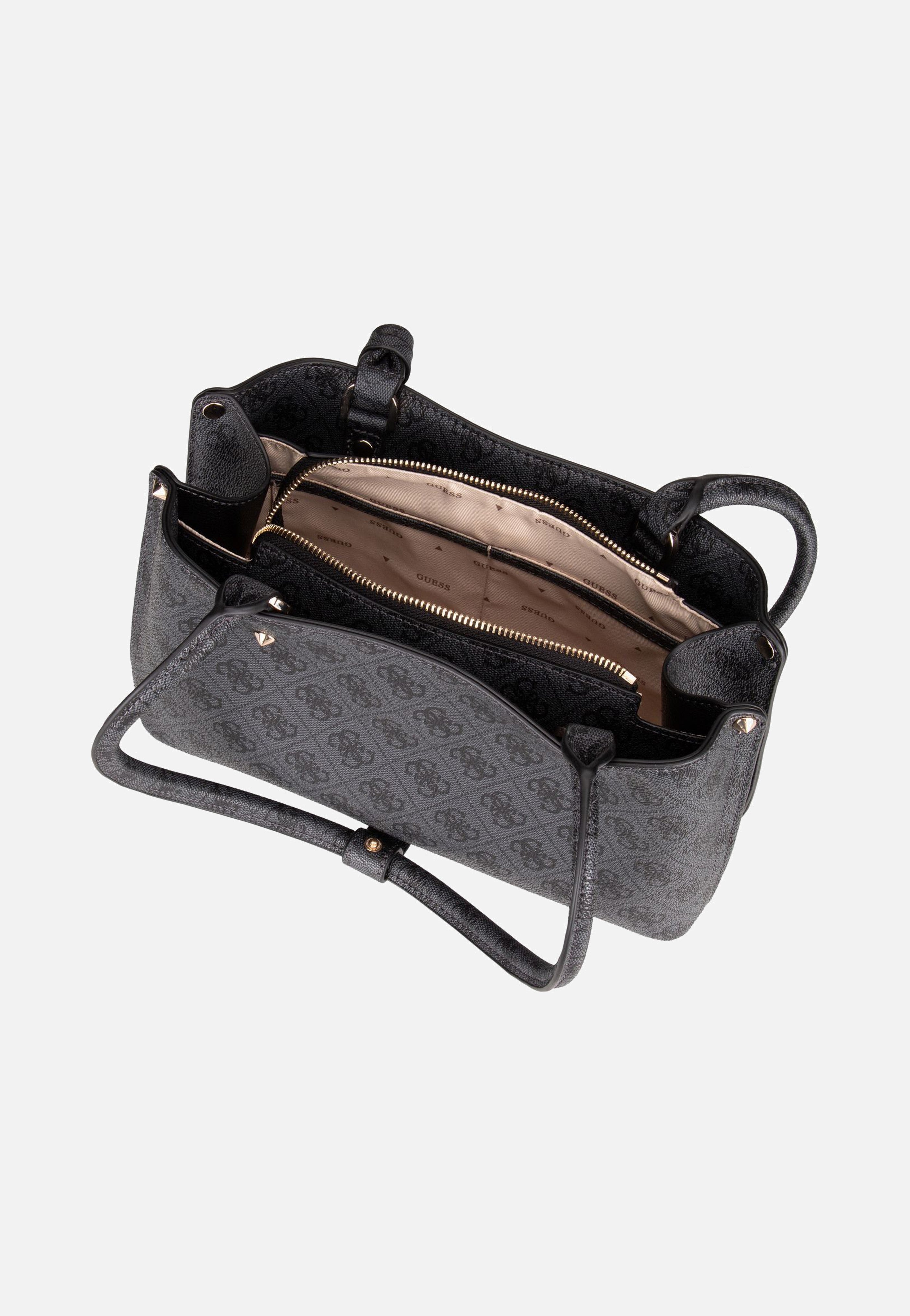 Guess - Meridian 2 Shoulder SAT 74090 Coal Logo - Shoulder Bag | Women-Image