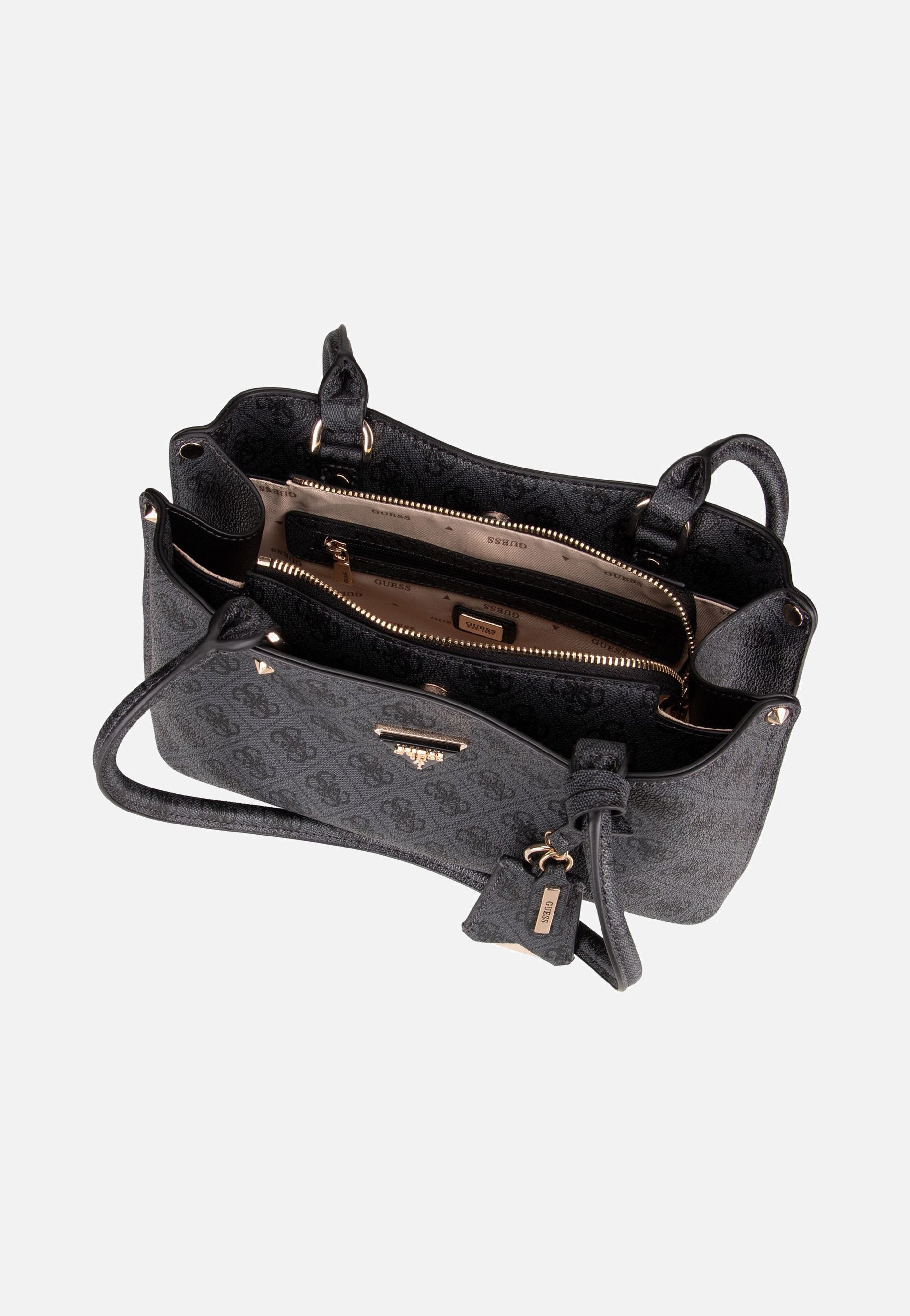 Guess - Meridian 2 Shoulder SAT 74090 Coal Logo - Shoulder Bag | Women-Image