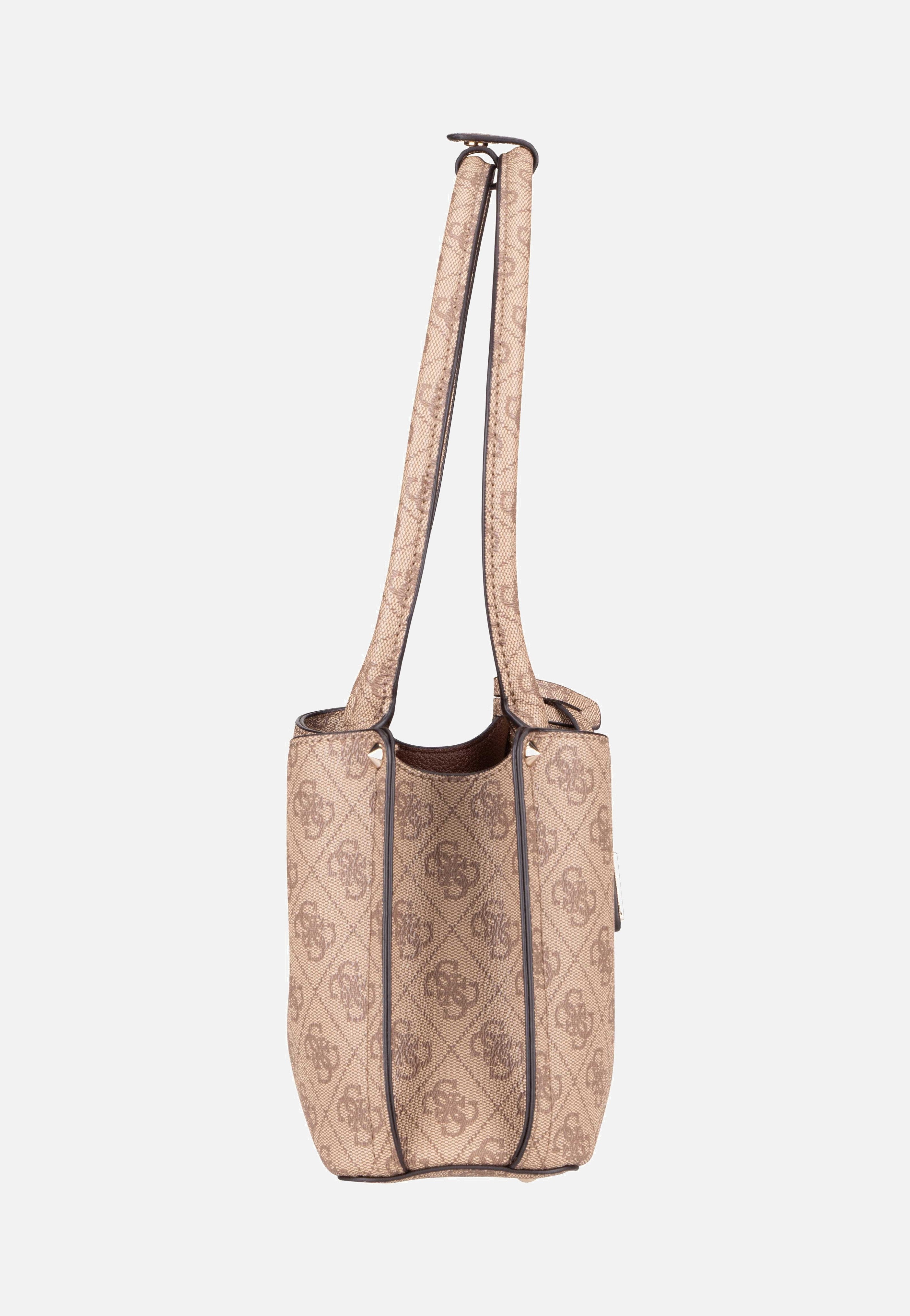 Guess - Meridian 2 Shoulder SAT 74090 Latte Logo - Shoulder Bag | Women-Image