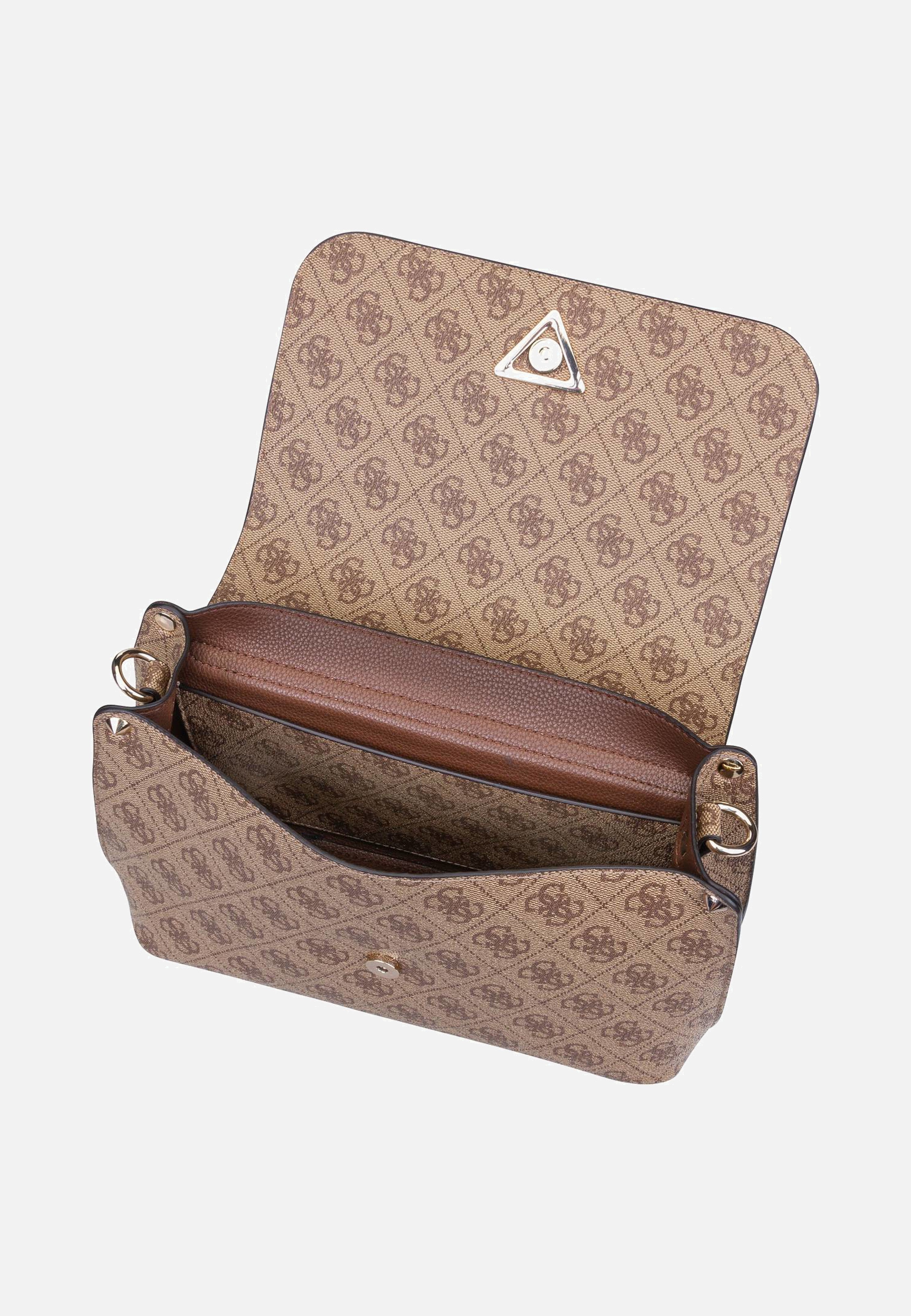 Guess - Meridian Flap Logo Latte Logo - Crossbody Bag | Women-Image