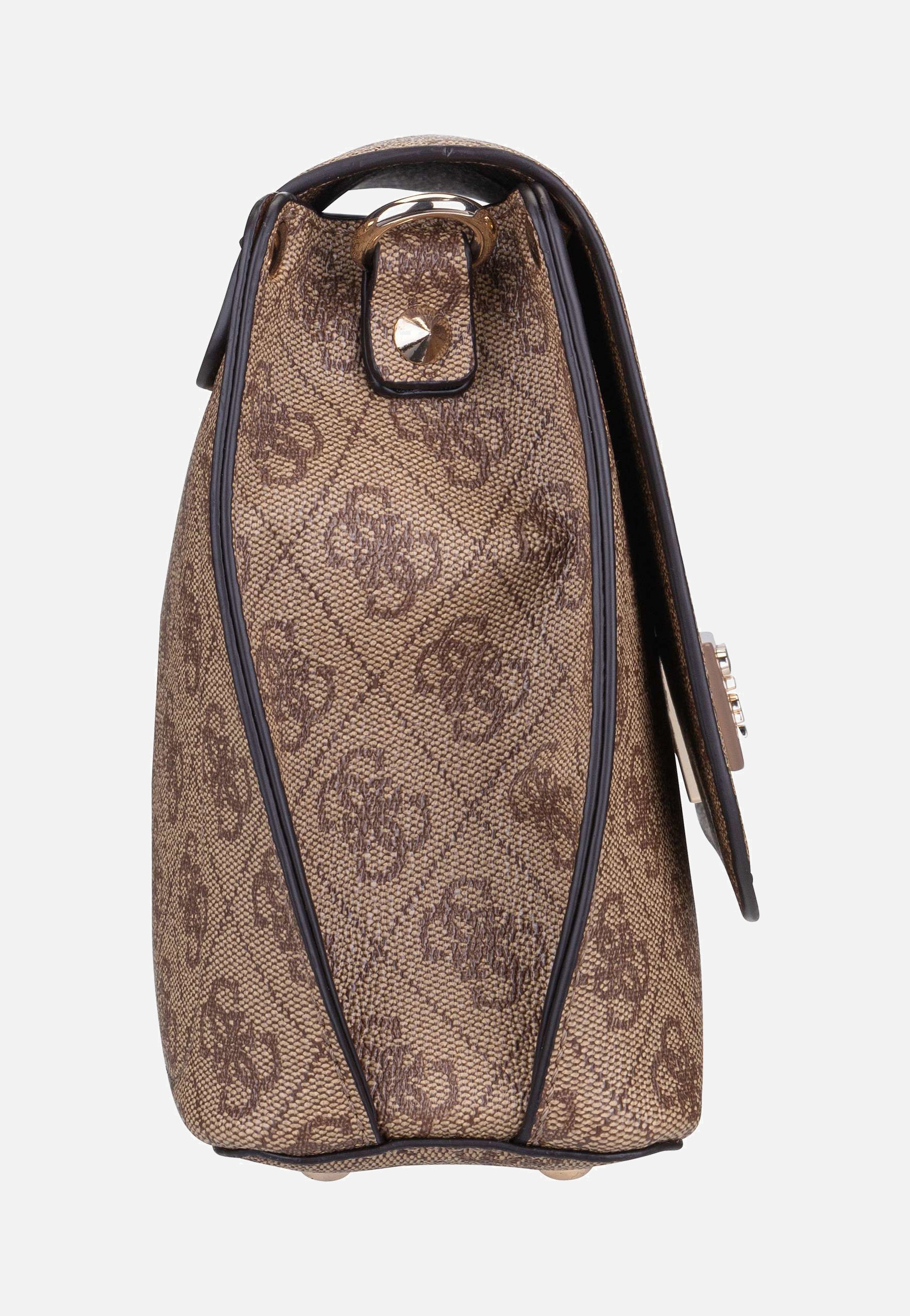 Guess - Meridian Flap Logo Latte Logo - Crossbody Bag | Women-Image