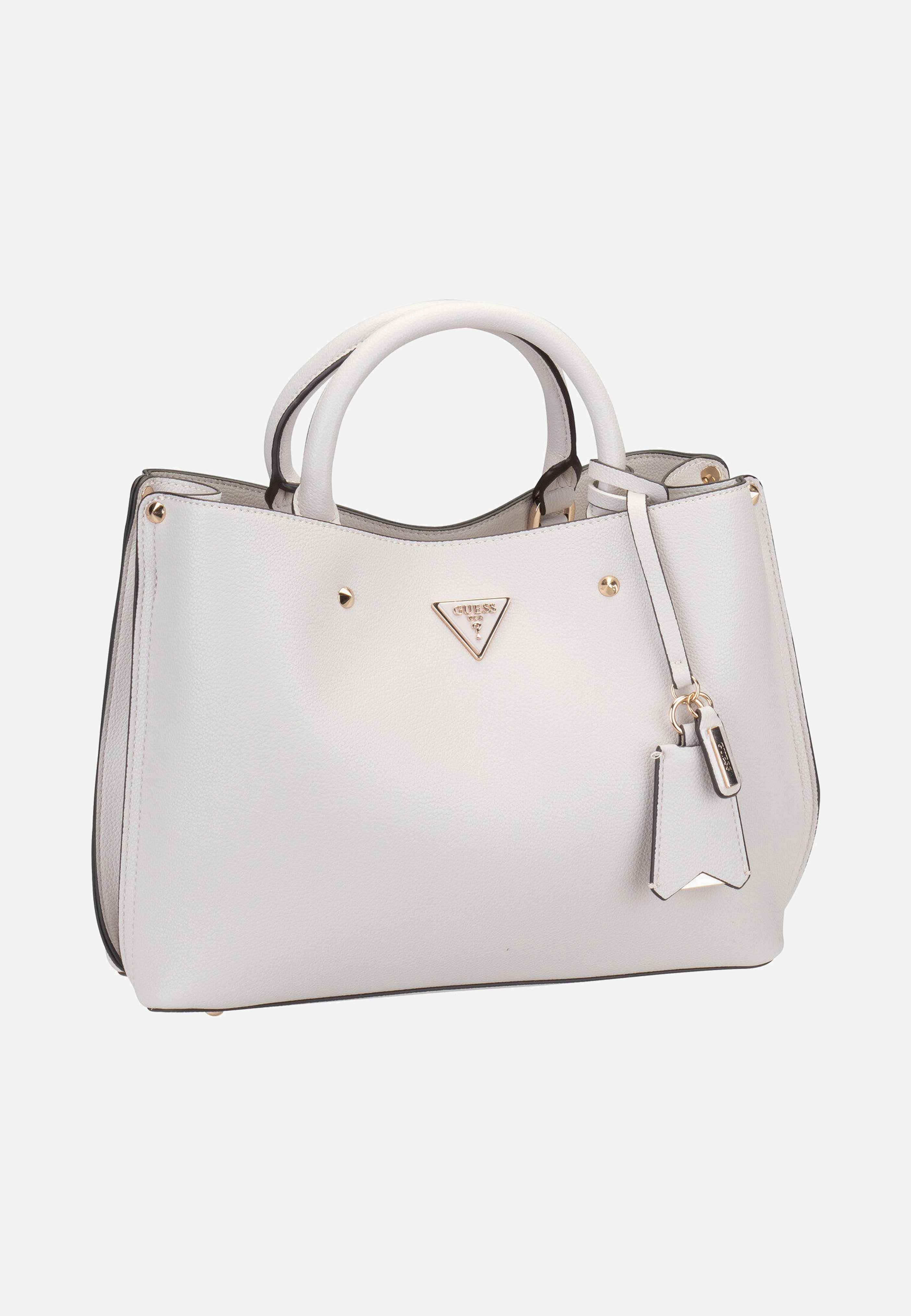 Guess - Meridian Girlfriend Satchel Ivory - Tote Bag | Women-Image