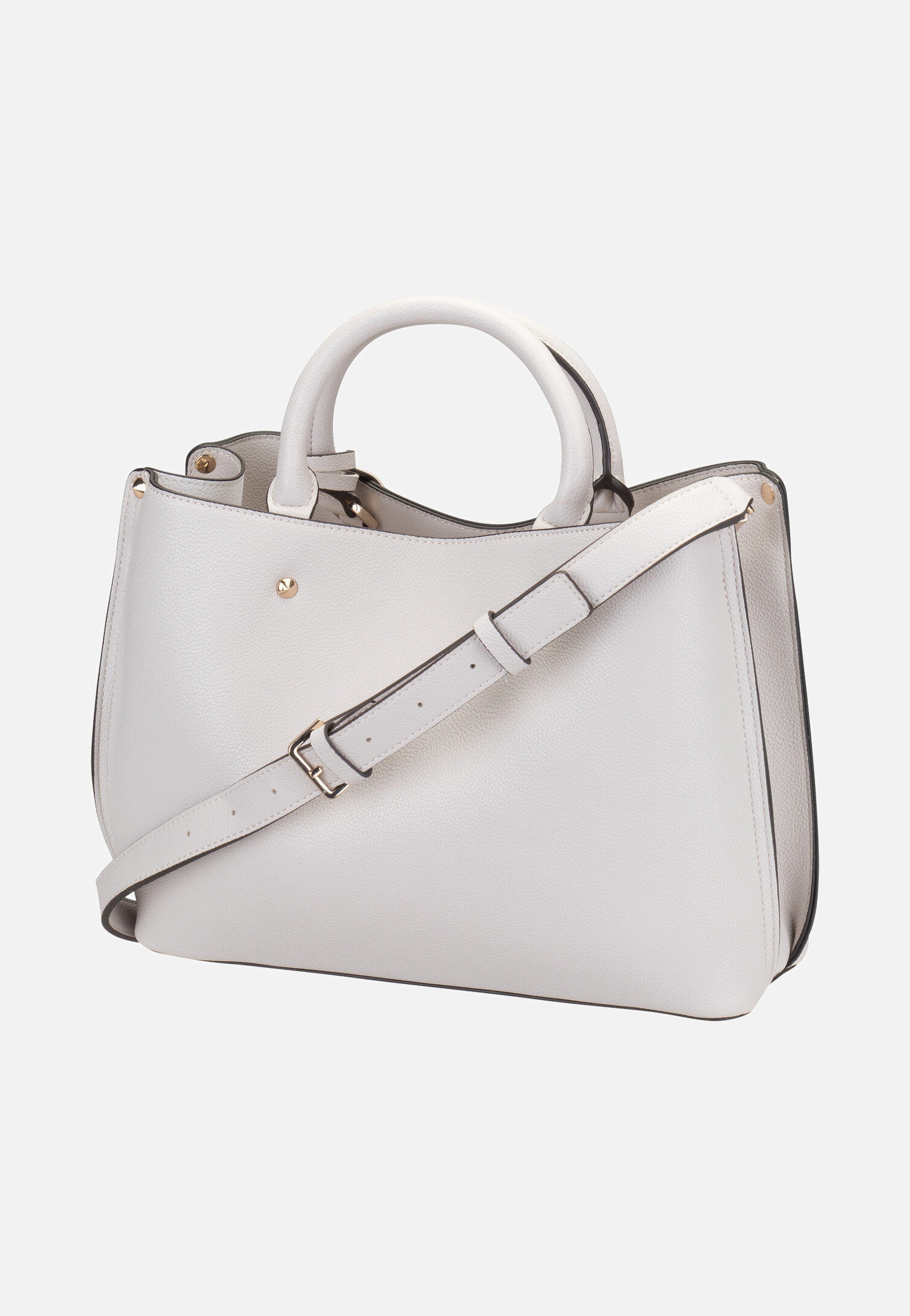 Guess - Meridian Girlfriend Satchel Ivory - Tote Bag | Women-Image