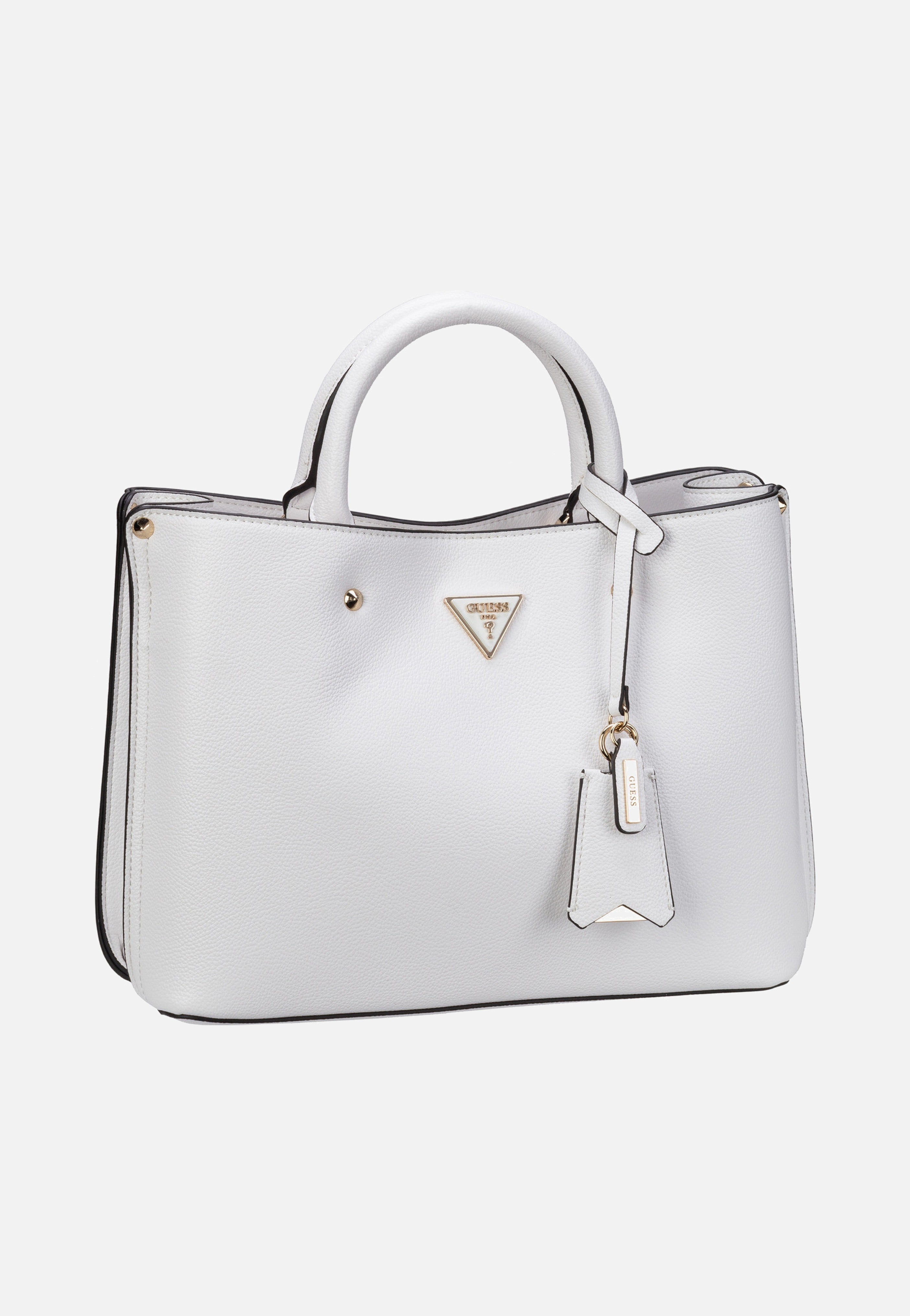Guess - Meridian Girlfriend Satchel Stone - Tote Bag | Women-Image