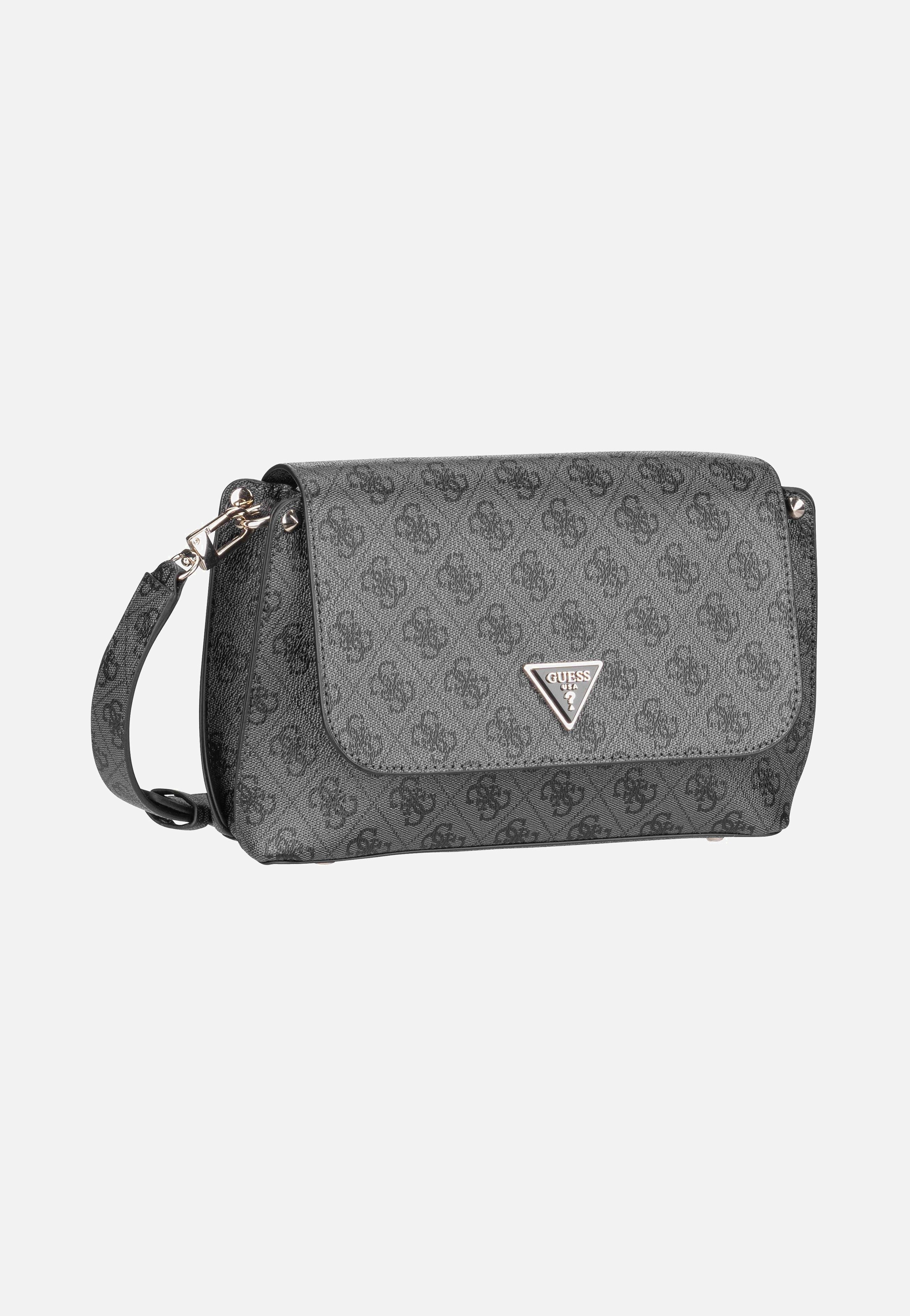 Guess - Meridian II Flap CB 74200 Logo Coal - Crossbody Bag | Women-Image