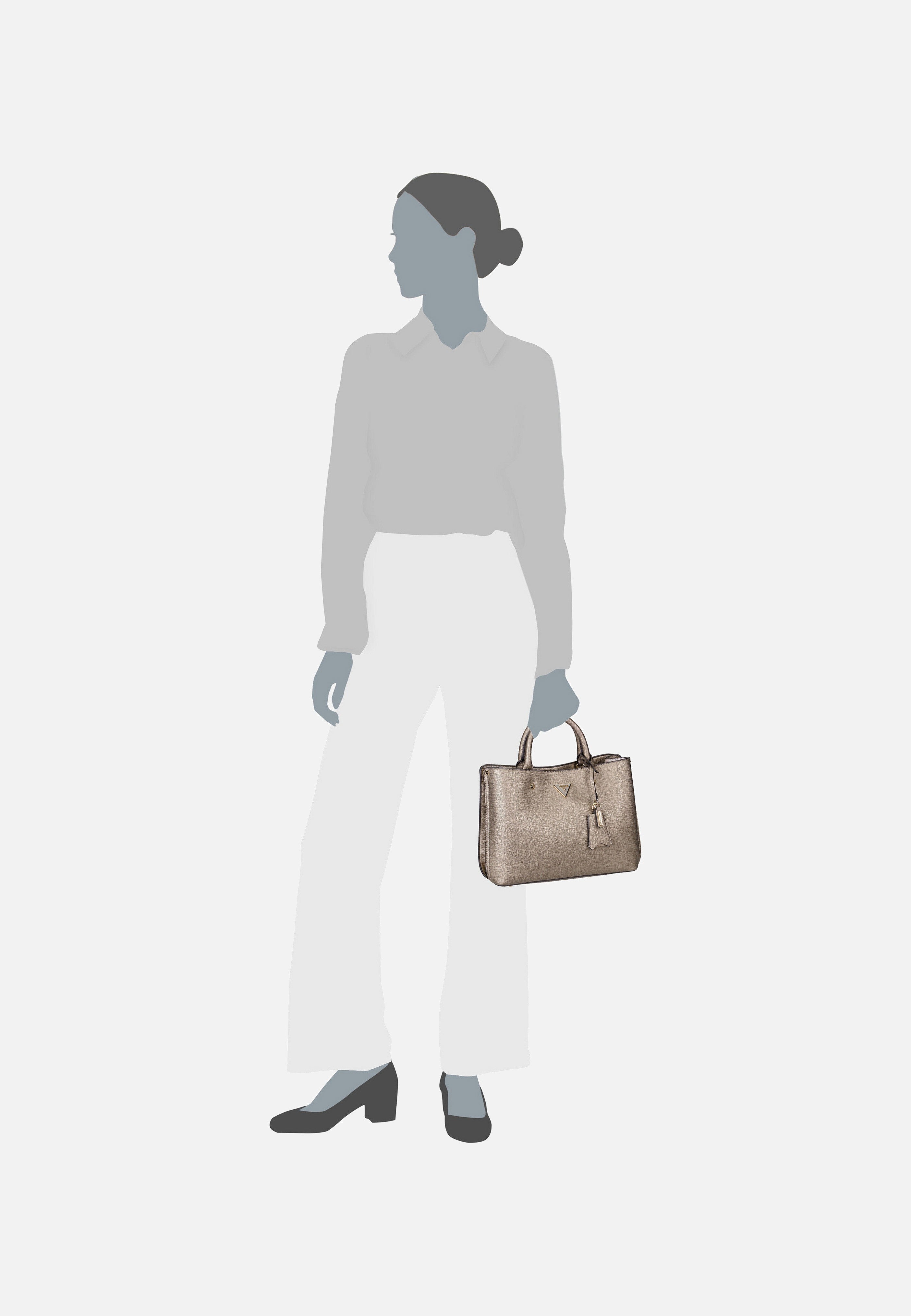 Guess - Meridian II Girlfriend SAT 74060 Ivory - Tote Bag | Women-Image