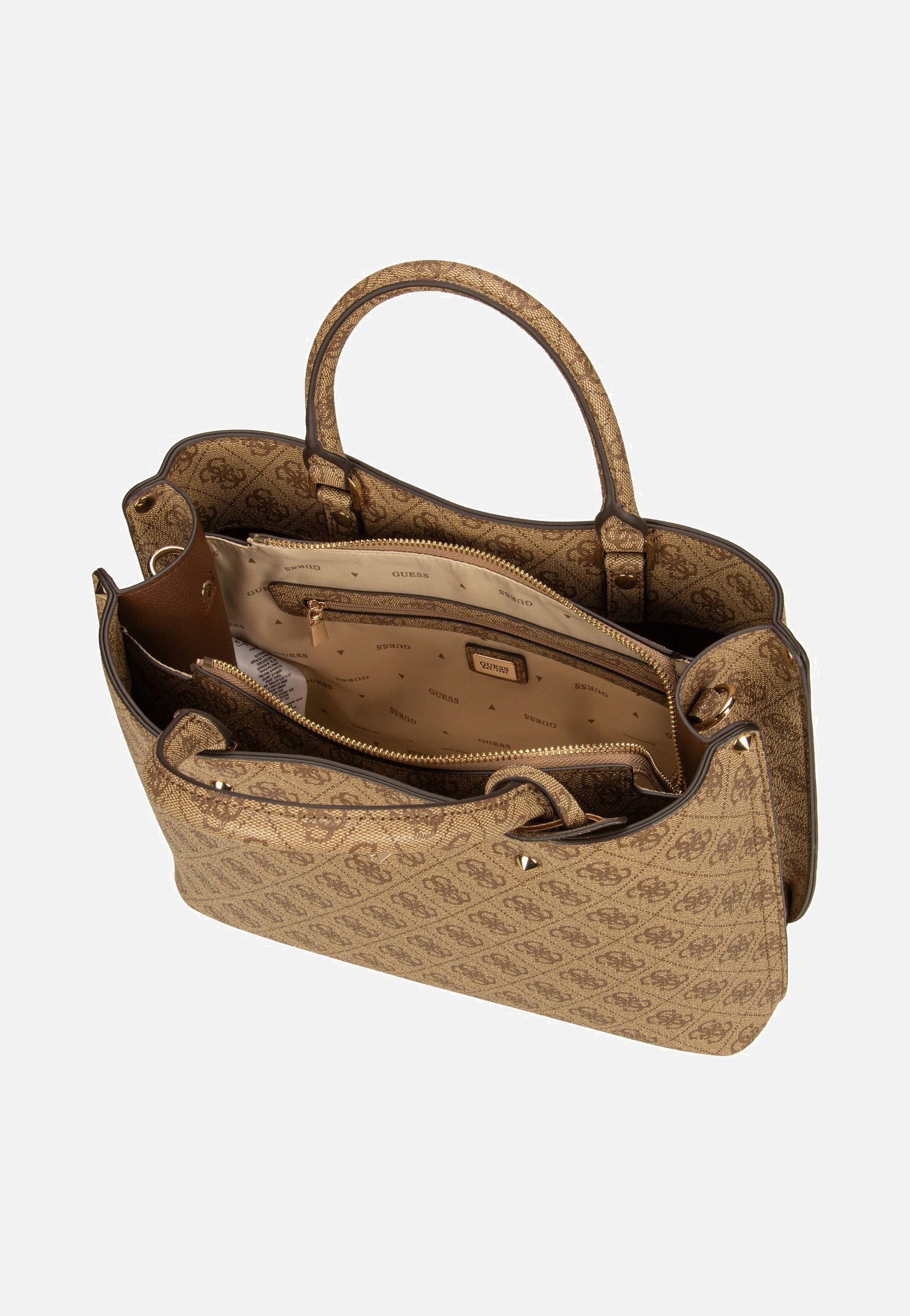 Guess - Meridian II Girlfriend SAT 74060 Logo Latte - Satchel | Women-Image