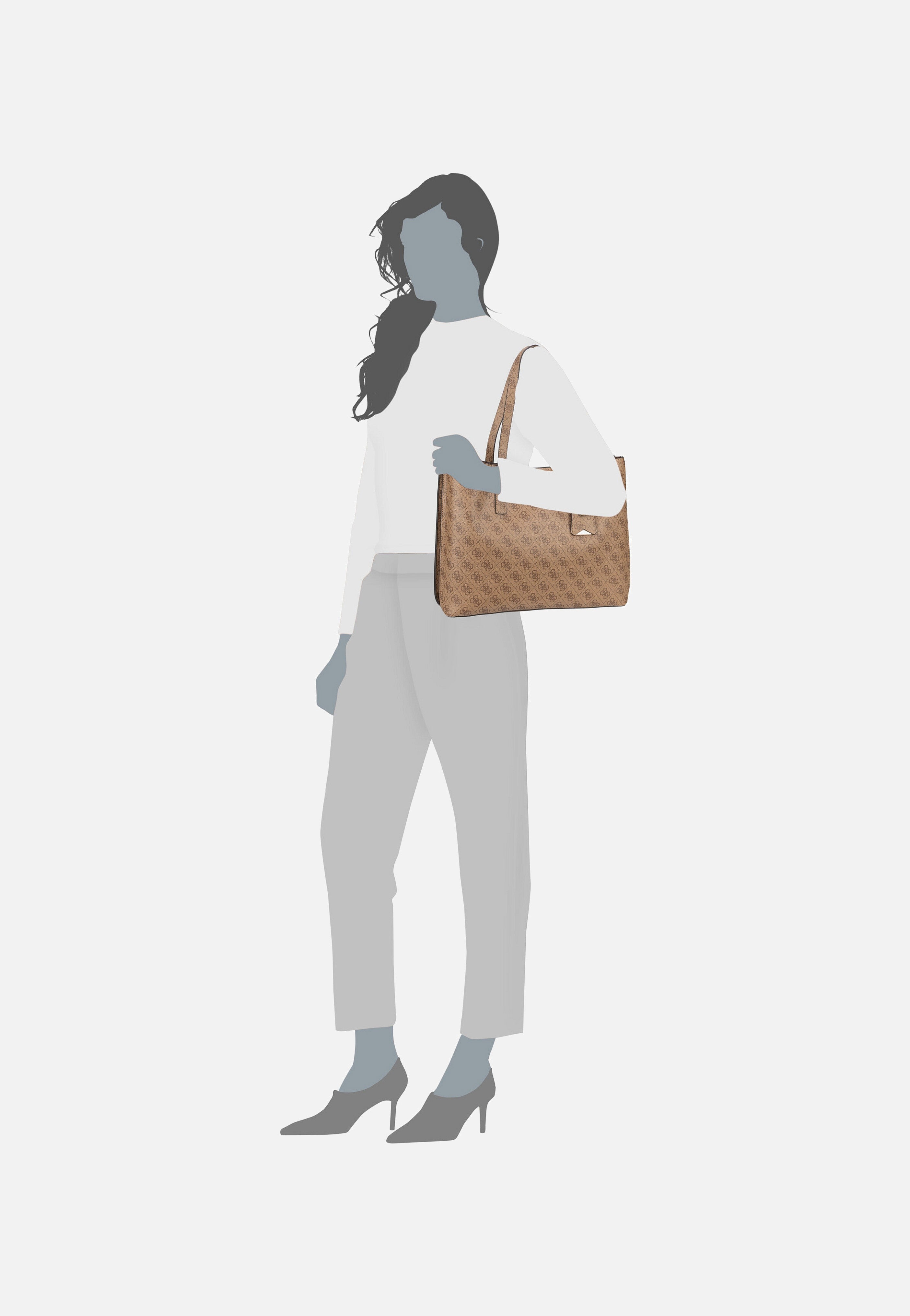 Guess - Meridian II Girlfriend TO 74230 Logo Latte - Shopper | Women-Image