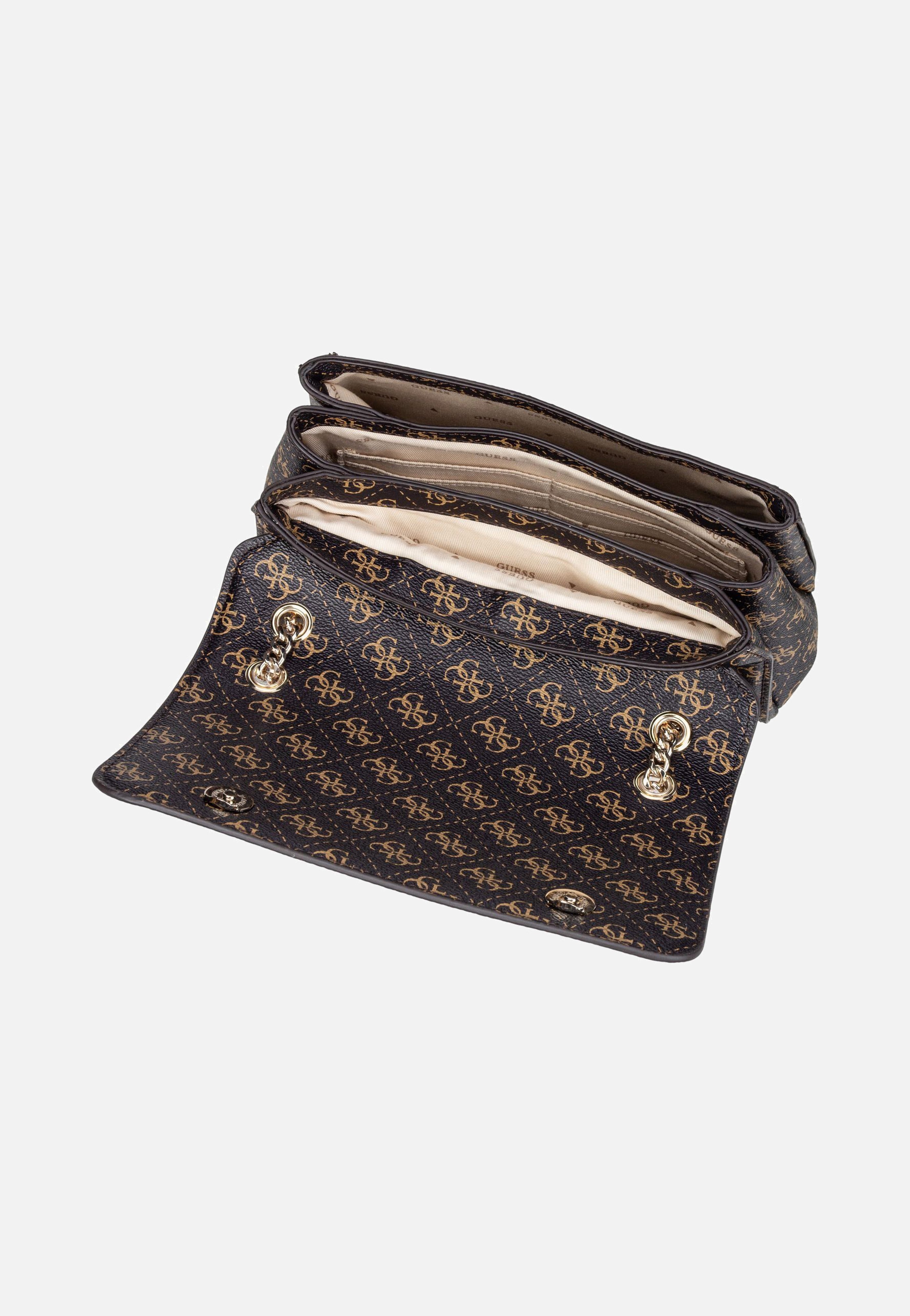 Guess - Noelle Conv Flap 79210 Braun - Shoulder Bag | Women-Image