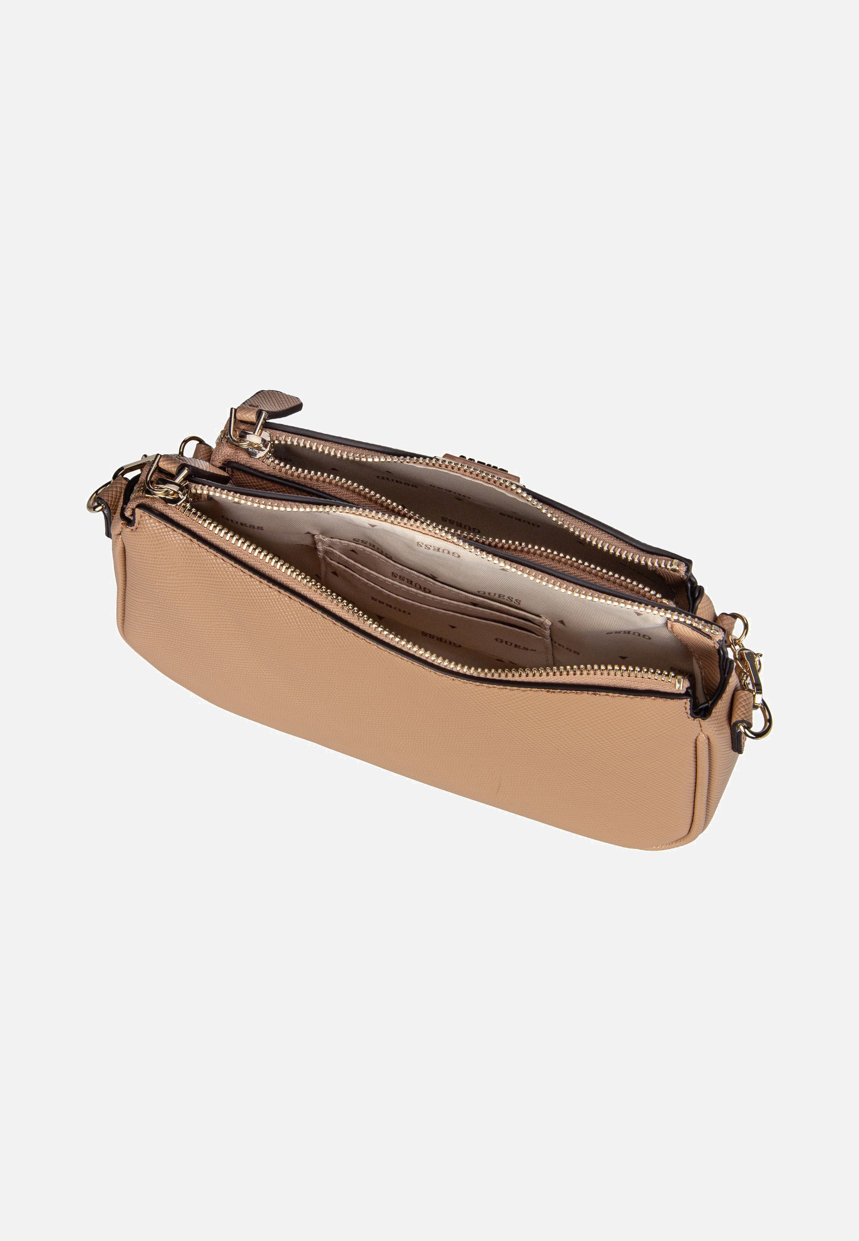 Guess - Noelle Double Pouch ZG Beige - Crossbody Bag | Women-Image