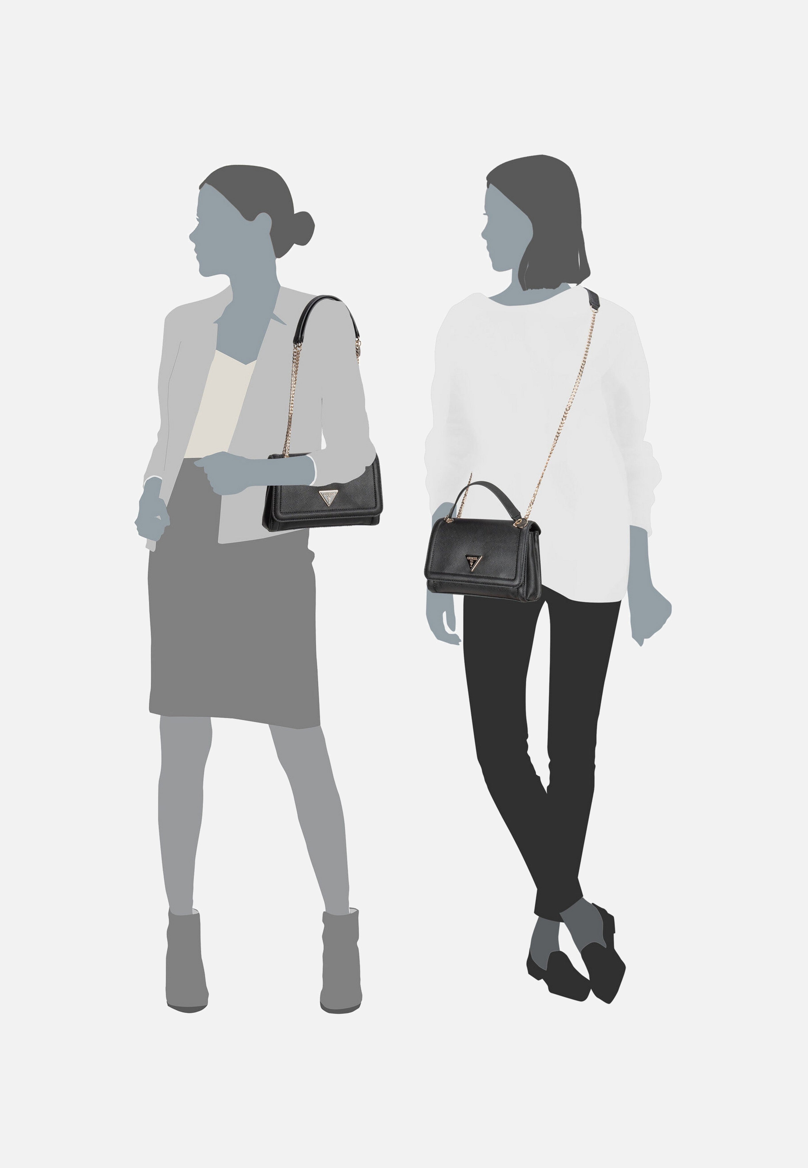 Guess - Noelle II Conv XBody Flap 72210 Black - Shoulder Bag | Women-Image