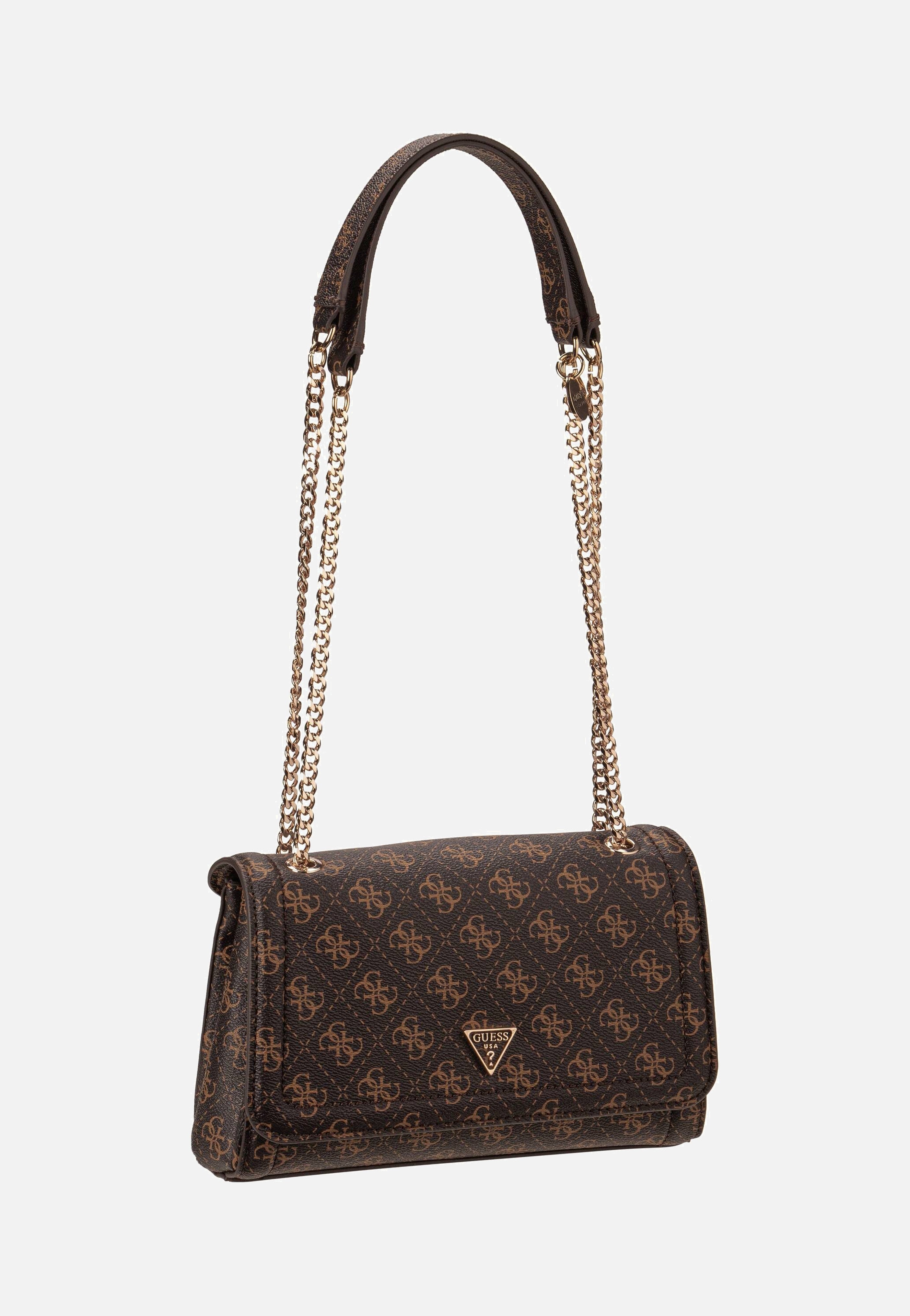 Guess - Noelle II Conv XBody Flap 72210 Logo Brown - Shoulder Bag | Women-Image