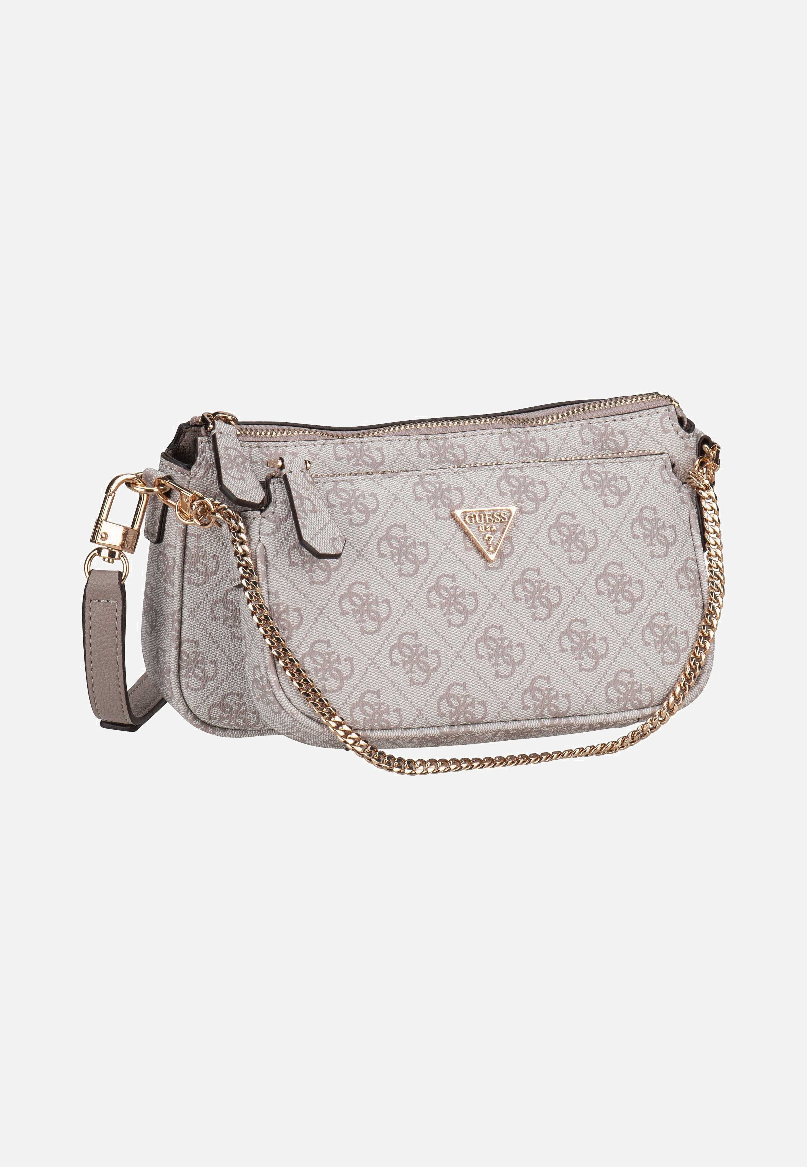 Guess - Noelle II Double Pouch CB Logo 72710 Dark Taupe - Crossbody Bag | Women-Image