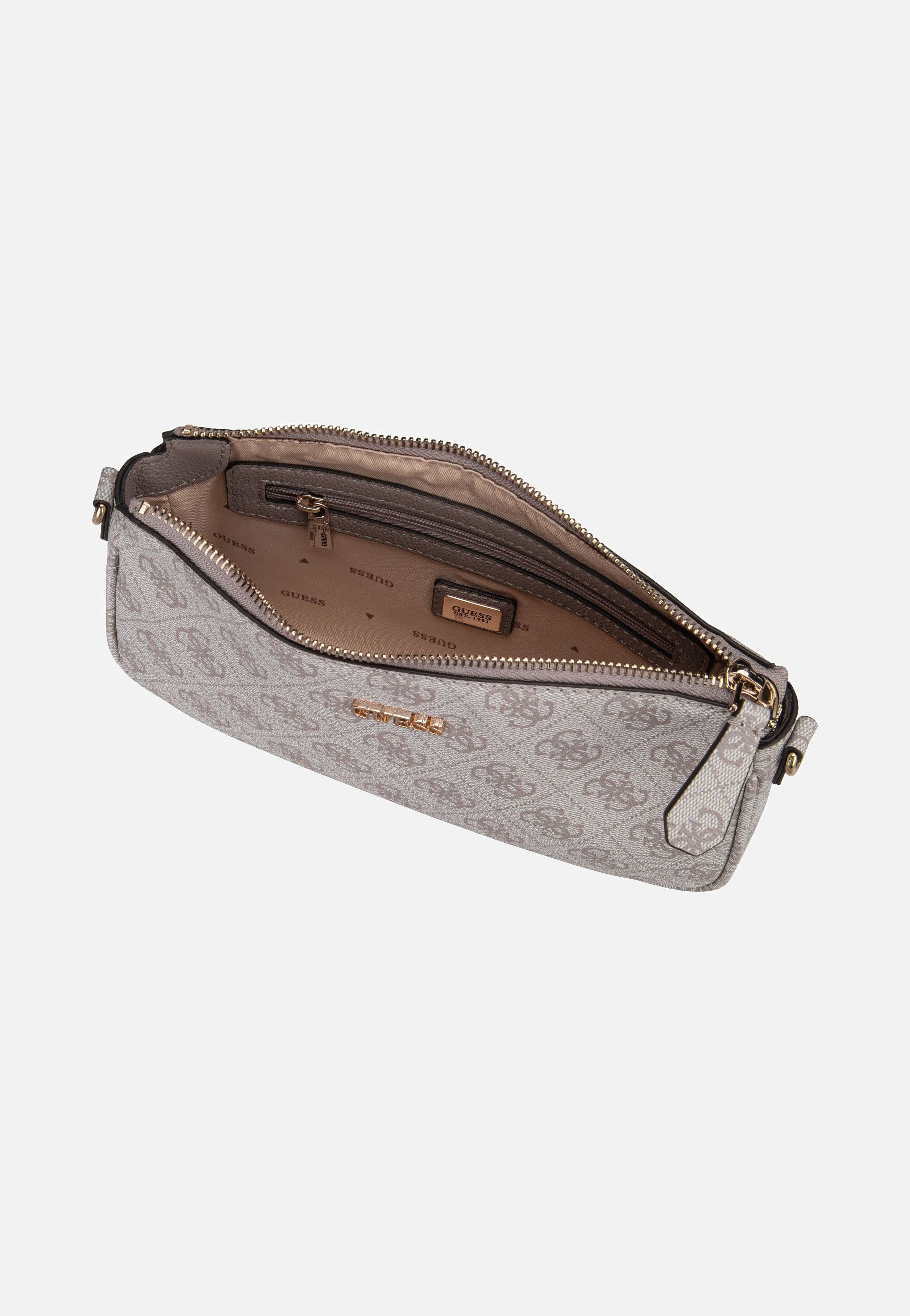 Guess - Noelle II Double Pouch CB Logo 72710 Dark Taupe - Shoulder Bag | Women-Image