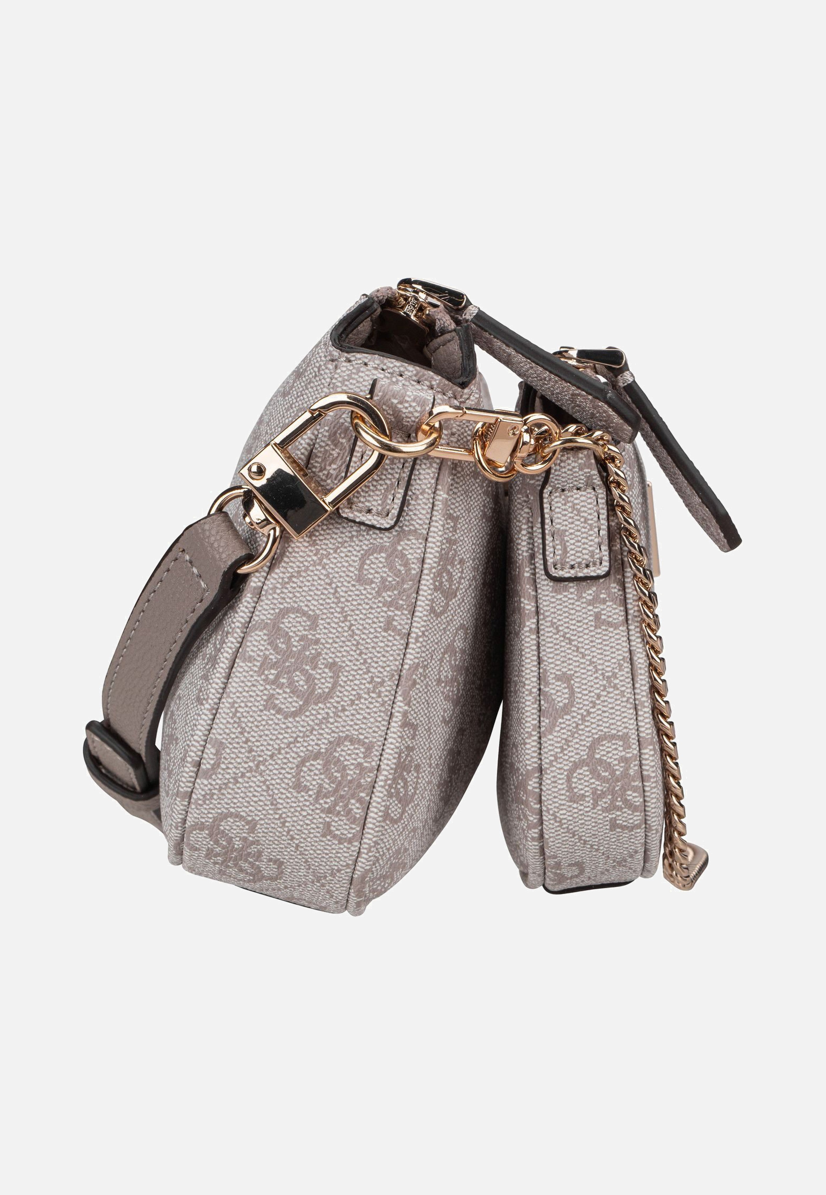 Guess - Noelle II Double Pouch CB Logo 72710 Dark Taupe - Shoulder Bag | Women-Image