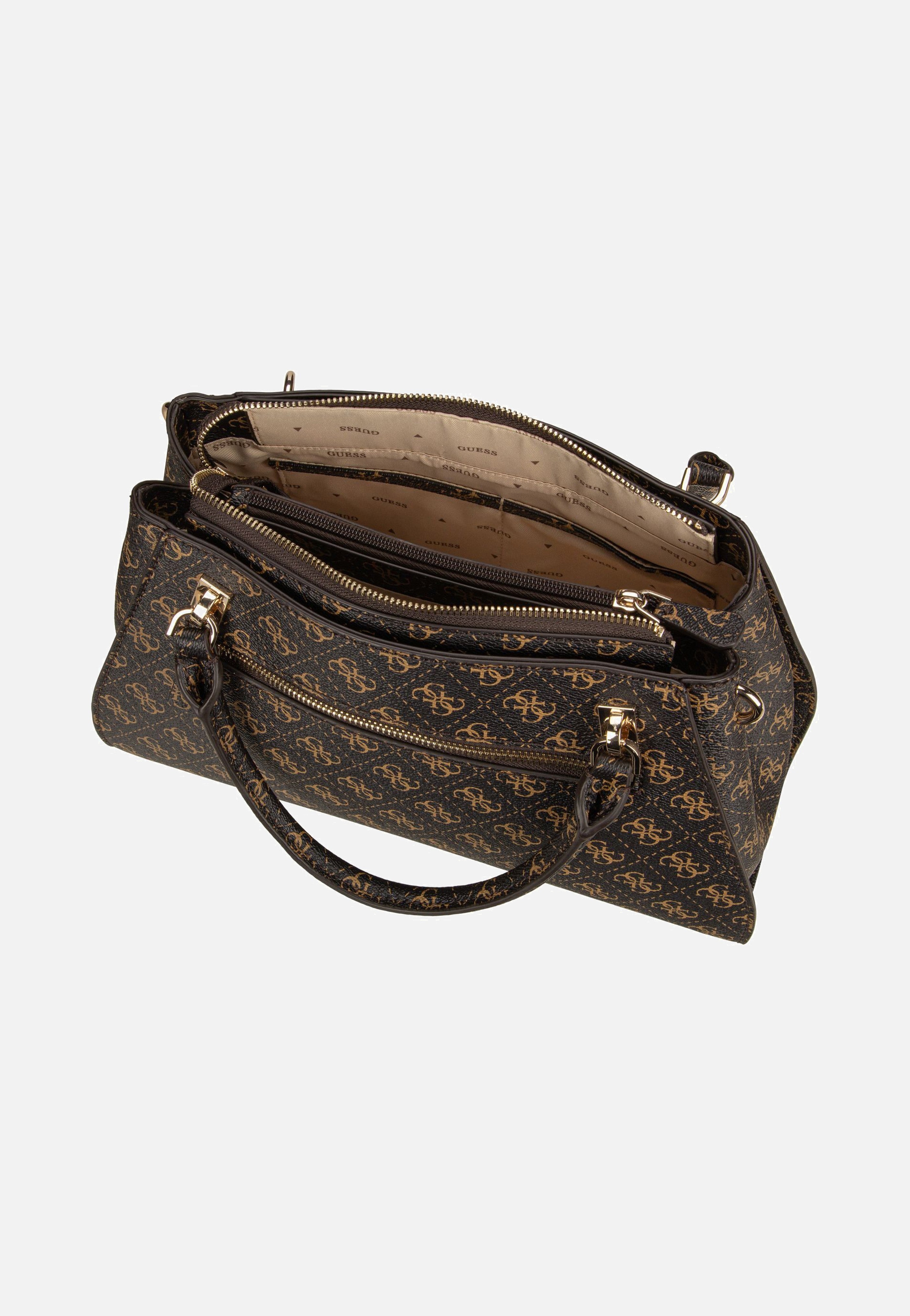 Guess - Noelle II Luxury SAT 72070 Logo Brown - Handle Bag | Women-Image
