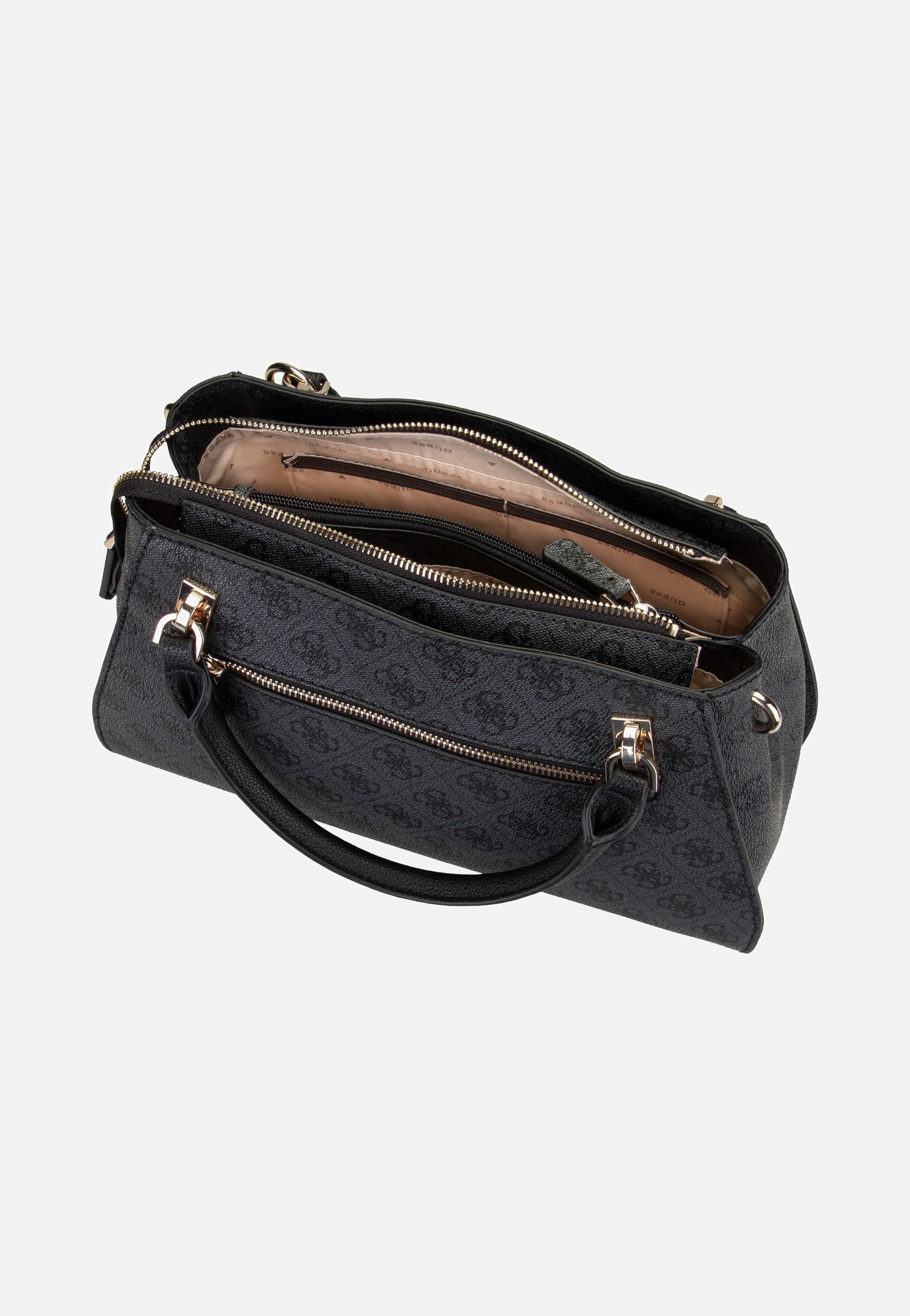 Guess - Noelle II Luxury SAT 72070 Logo Coal - Handle Bag | Women-Image