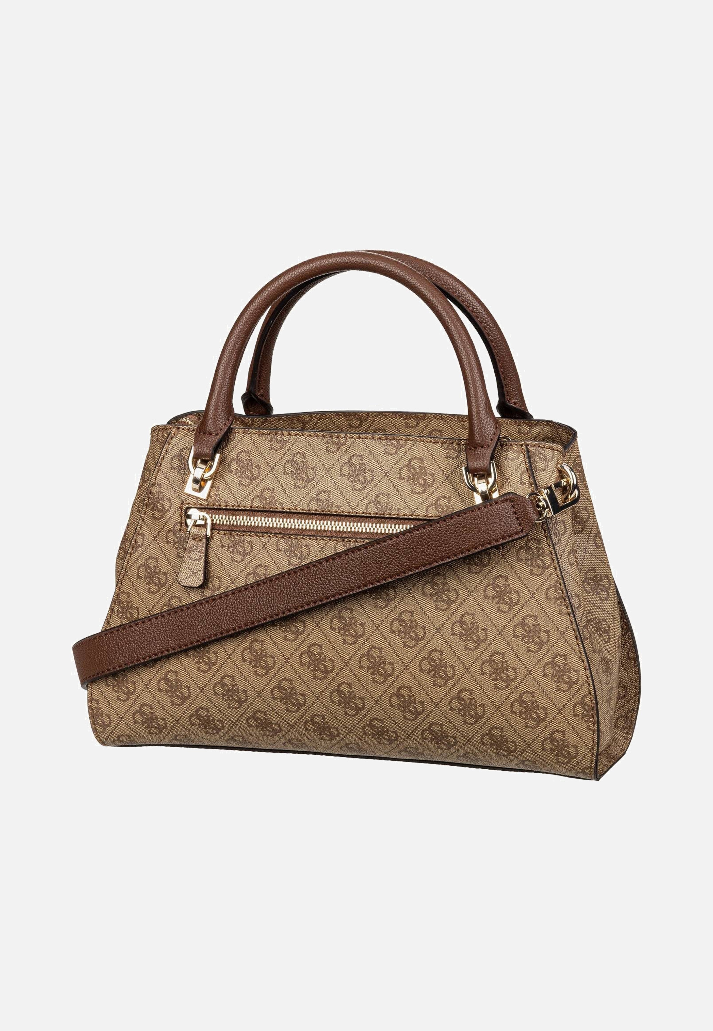 Guess - Noelle II Luxury SAT 72070 Logo Latte/Brown - Handle Bag | Women-Image