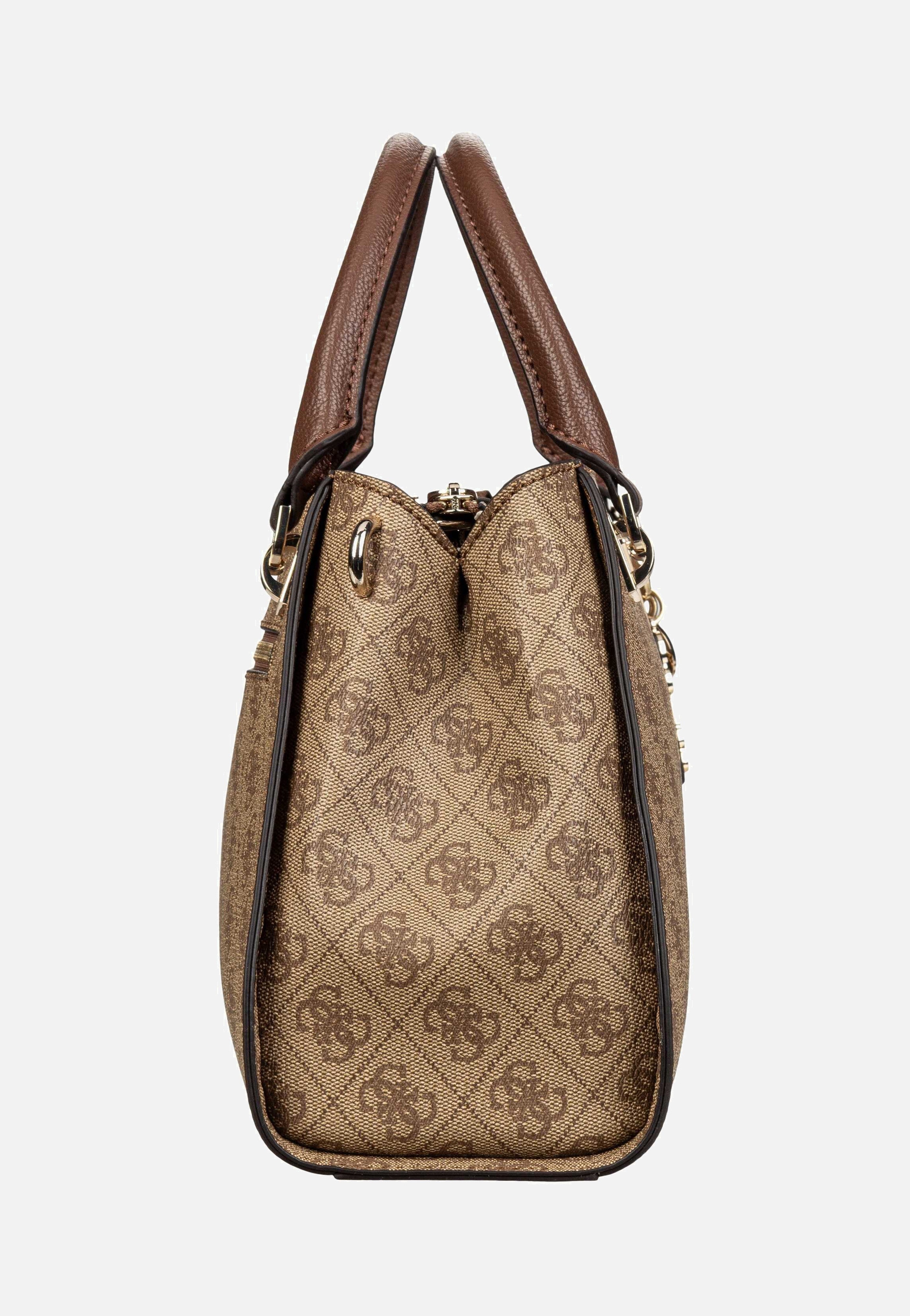 Guess - Noelle II Luxury SAT 72070 Logo Latte/Brown - Handle Bag | Women-Image
