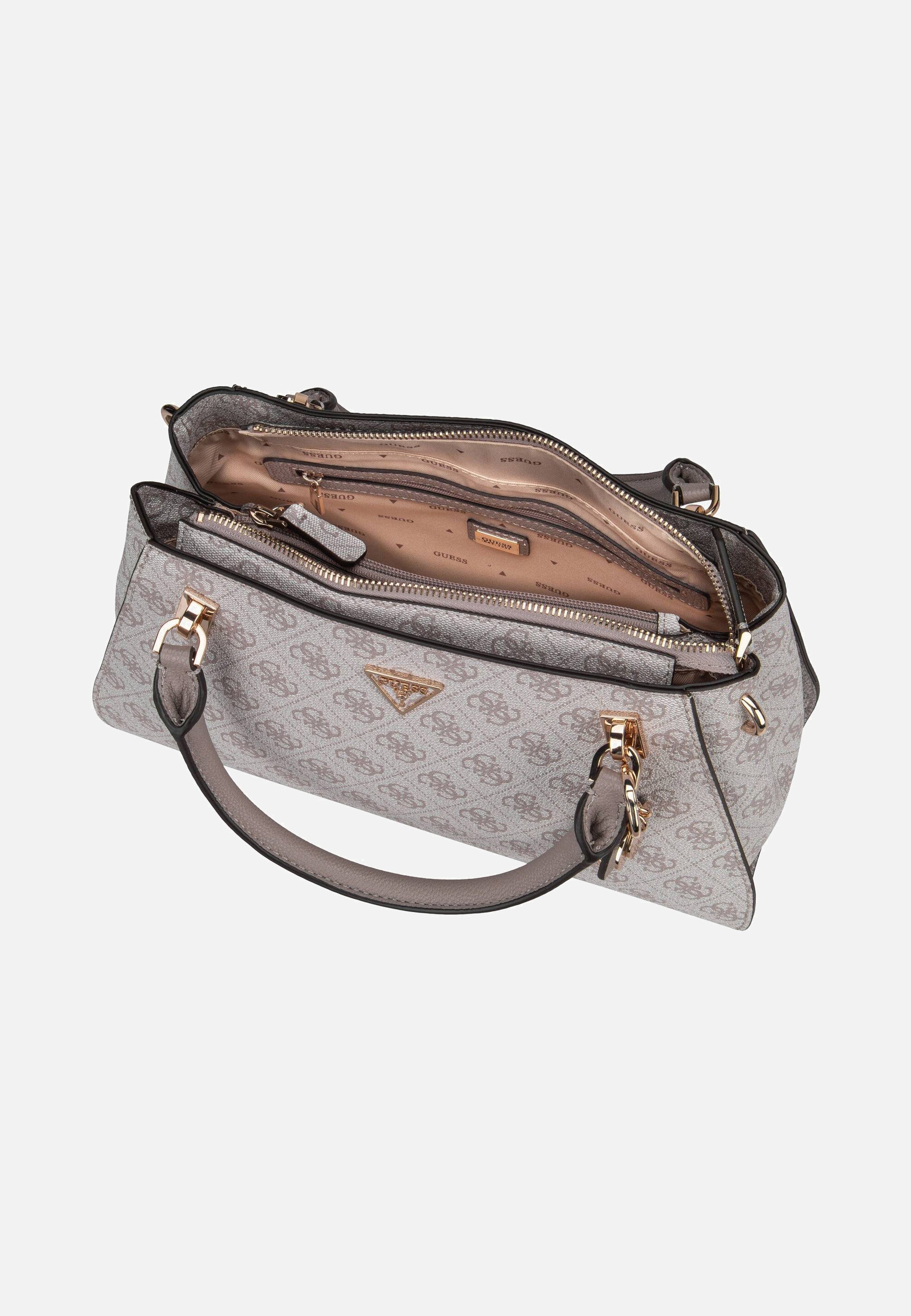 Guess - Noelle II Luxury SAT Logo 72070 Dark Taupe - Handle Bag | Women-Image